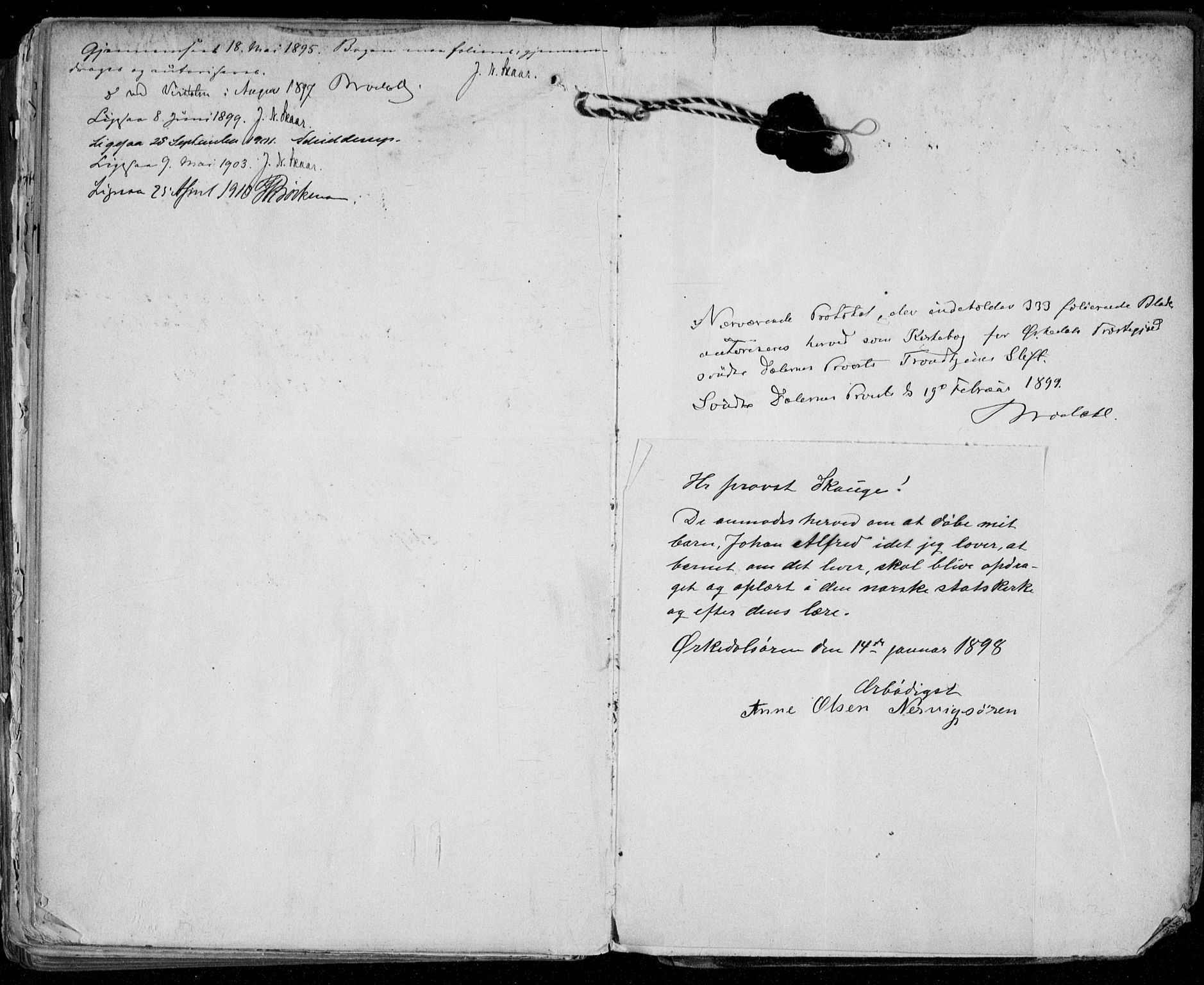 Ministerialprotokoller, klokkerbøker og fødselsregistre - Sør-Trøndelag, AV/SAT-A-1456/668/L0811: Parish register (official) no. 668A11, 1894-1913