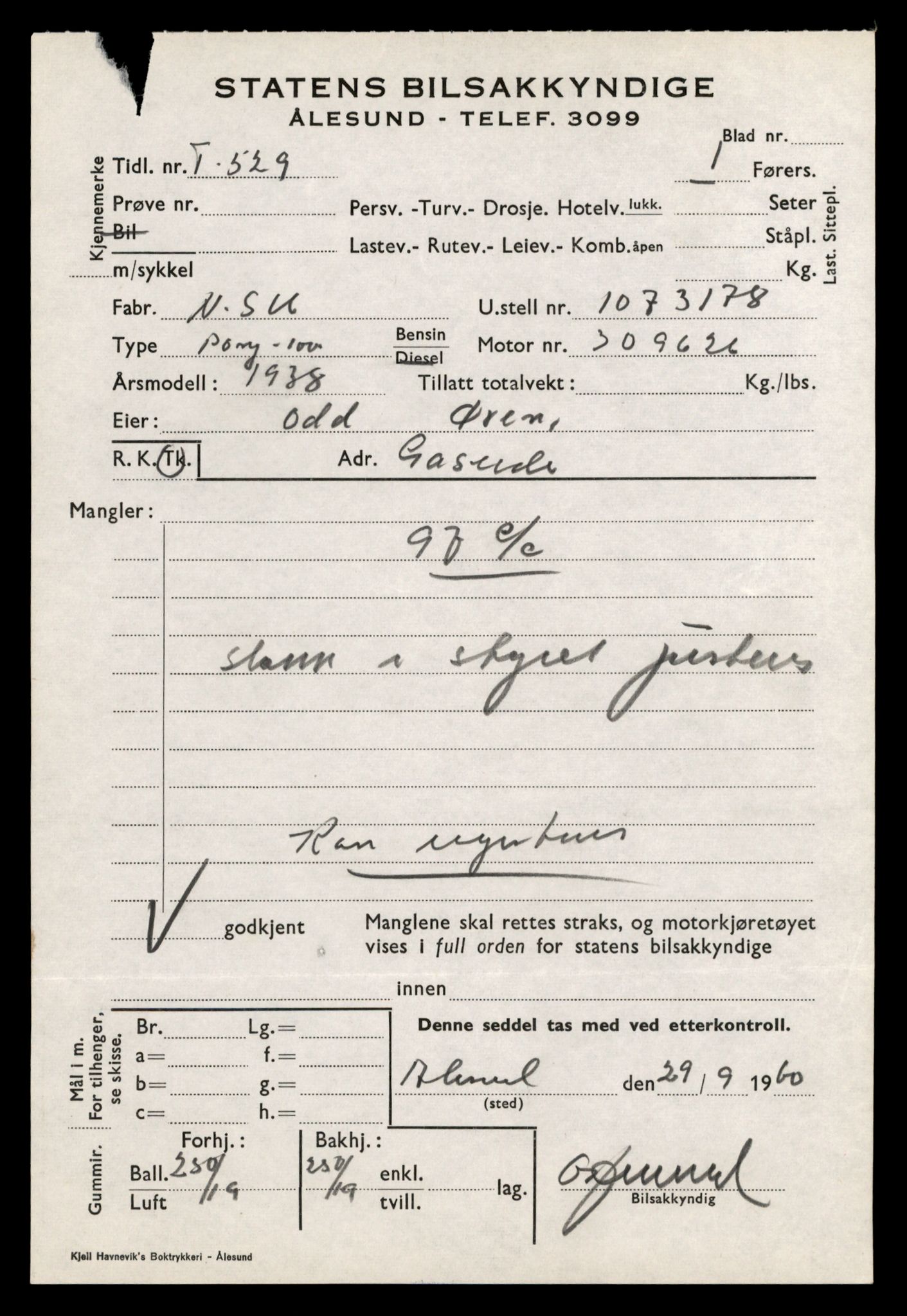 Møre og Romsdal vegkontor - Ålesund trafikkstasjon, AV/SAT-A-4099/F/Fe/L0042: Registreringskort for kjøretøy T 13906 - T 14079, 1927-1998, p. 356