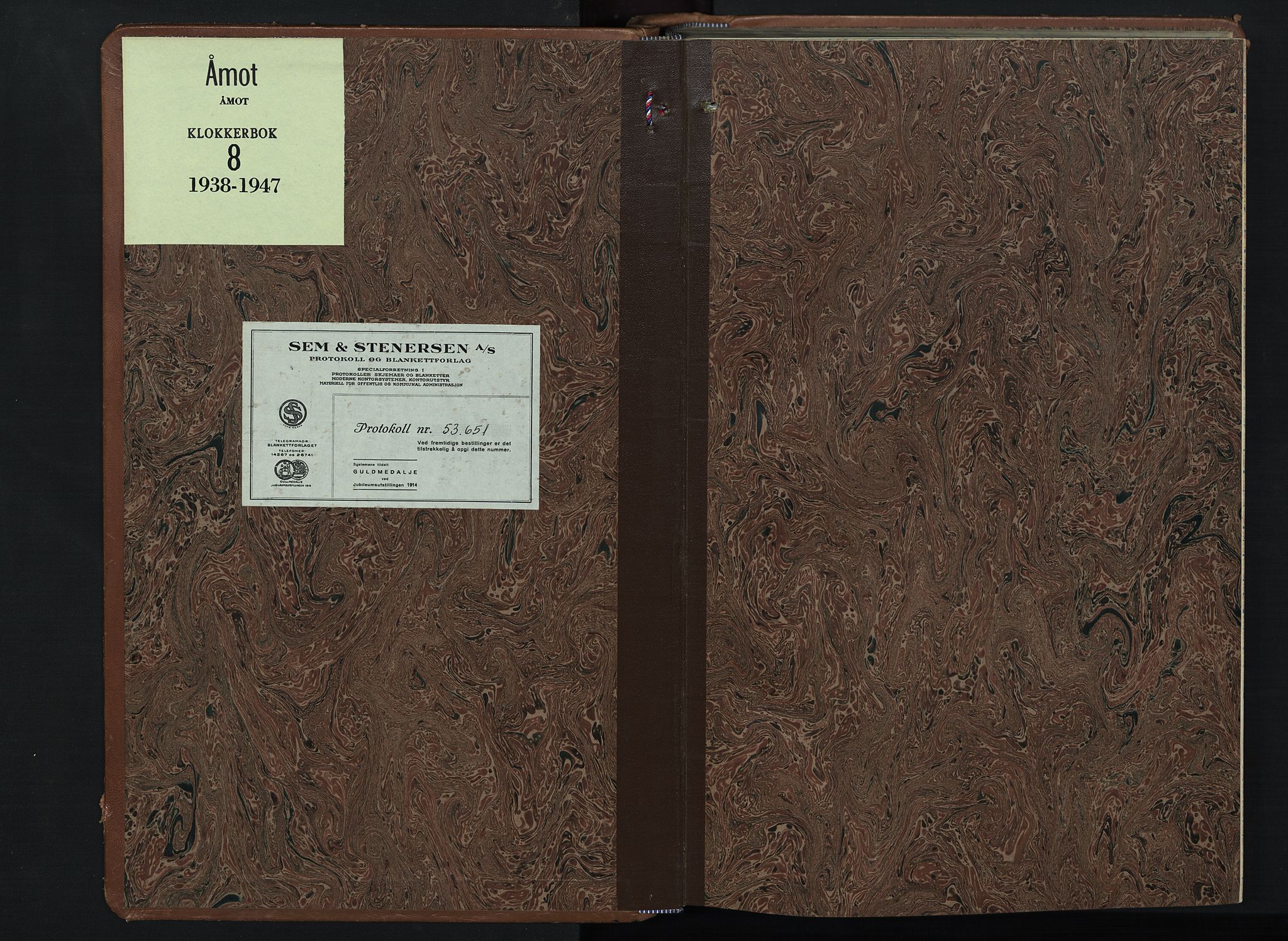 Åmot prestekontor, Hedmark, AV/SAH-PREST-056/H/Ha/Hab/L0008: Parish register (copy) no. 8, 1938-1947