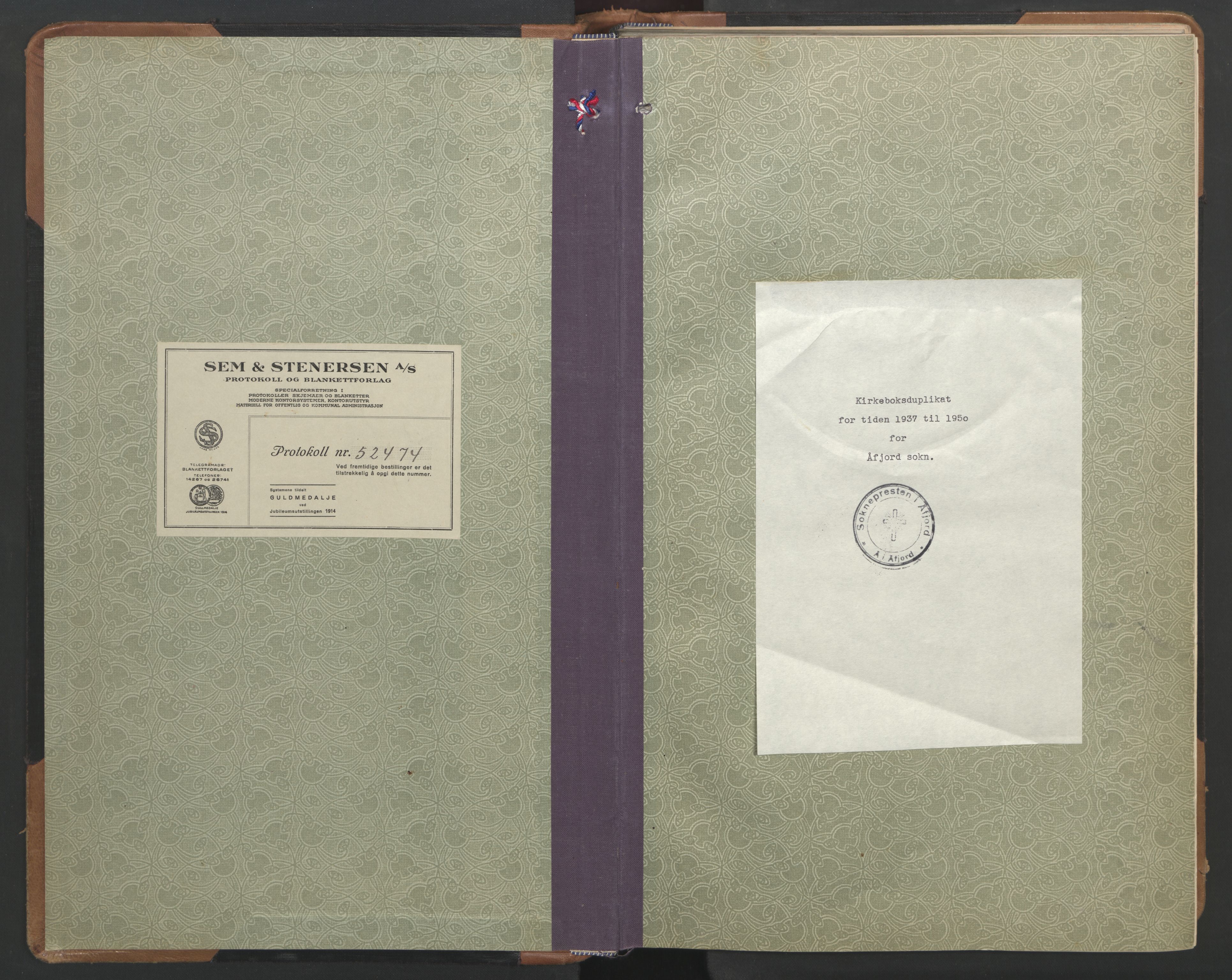 Ministerialprotokoller, klokkerbøker og fødselsregistre - Sør-Trøndelag, SAT/A-1456/655/L0690: Parish register (copy) no. 655C06, 1937-1950