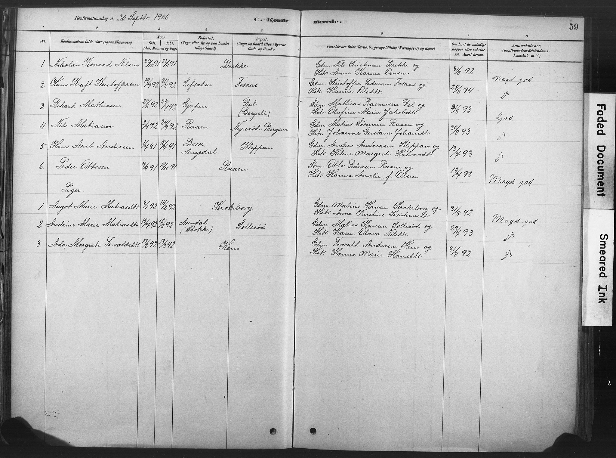 Våle kirkebøker, AV/SAKO-A-334/F/Fb/L0002: Parish register (official) no. II 2, 1878-1907, p. 59