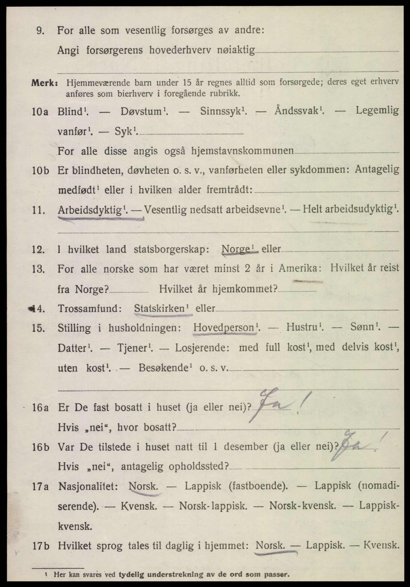 SAT, 1920 census for Nærøy, 1920, p. 2968