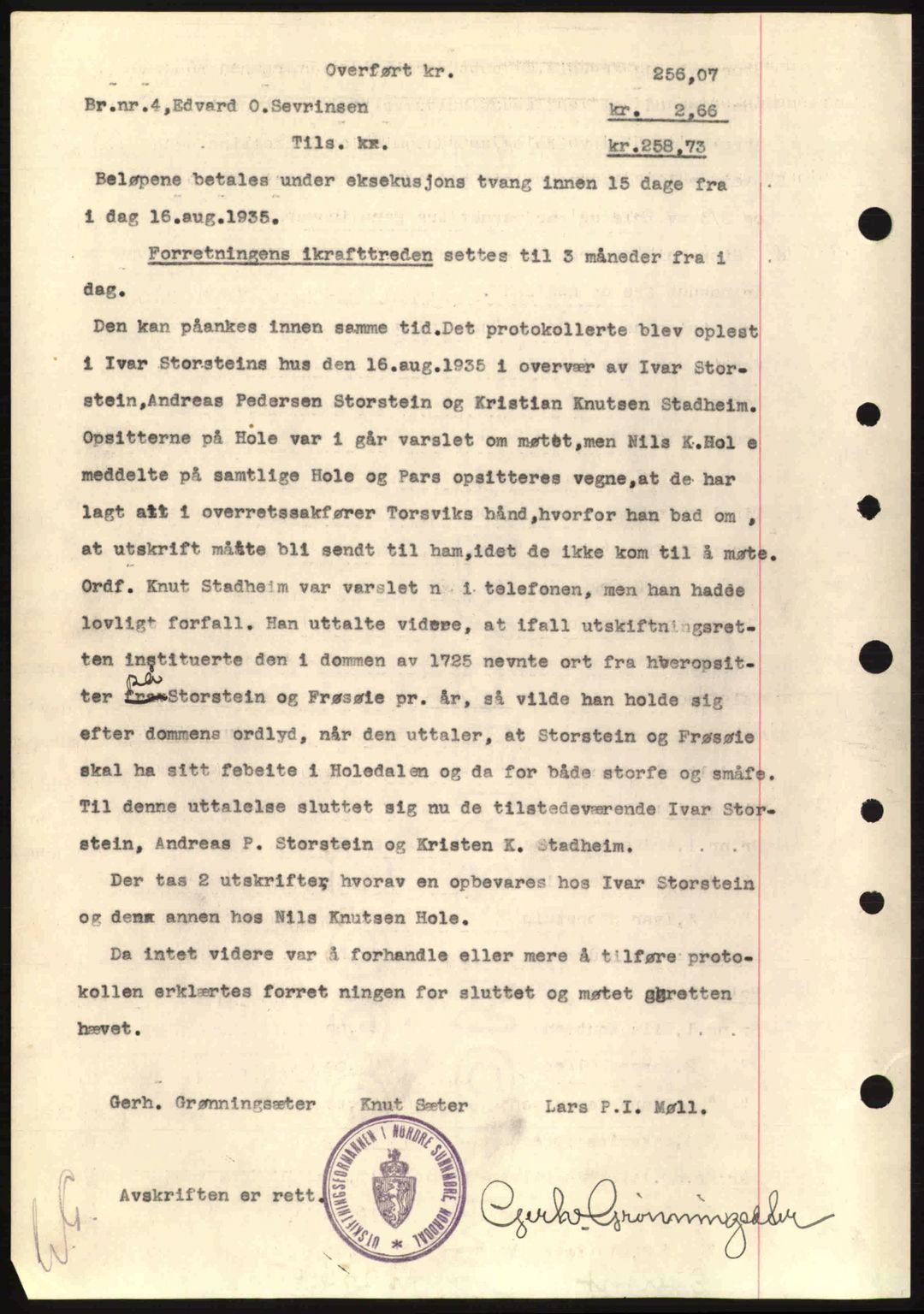 Nordre Sunnmøre sorenskriveri, AV/SAT-A-0006/1/2/2C/2Ca: Mortgage book no. A1, 1936-1936, Diary no: : 58/1936