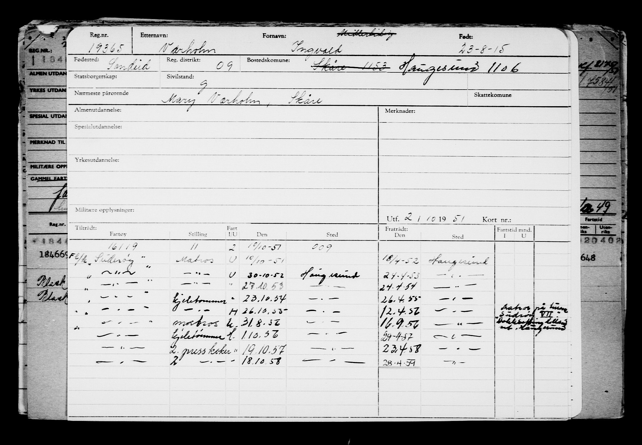 Direktoratet for sjømenn, RA/S-3545/G/Gb/L0132: Hovedkort, 1915, p. 324