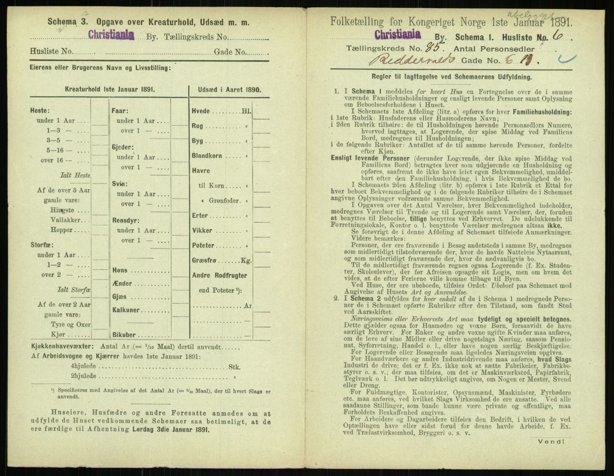 RA, 1891 census for 0301 Kristiania, 1891, p. 42813