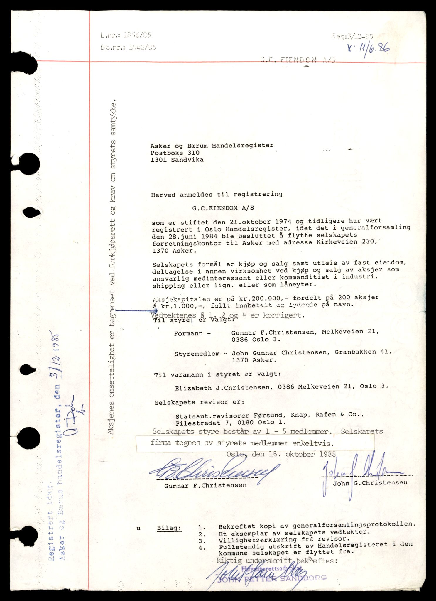 Asker og Bærum tingrett, AV/SAT-A-10379/K/Ka/Kab/L0009: Aksjeselskap i Asker, G - H, 1944-1989, p. 3