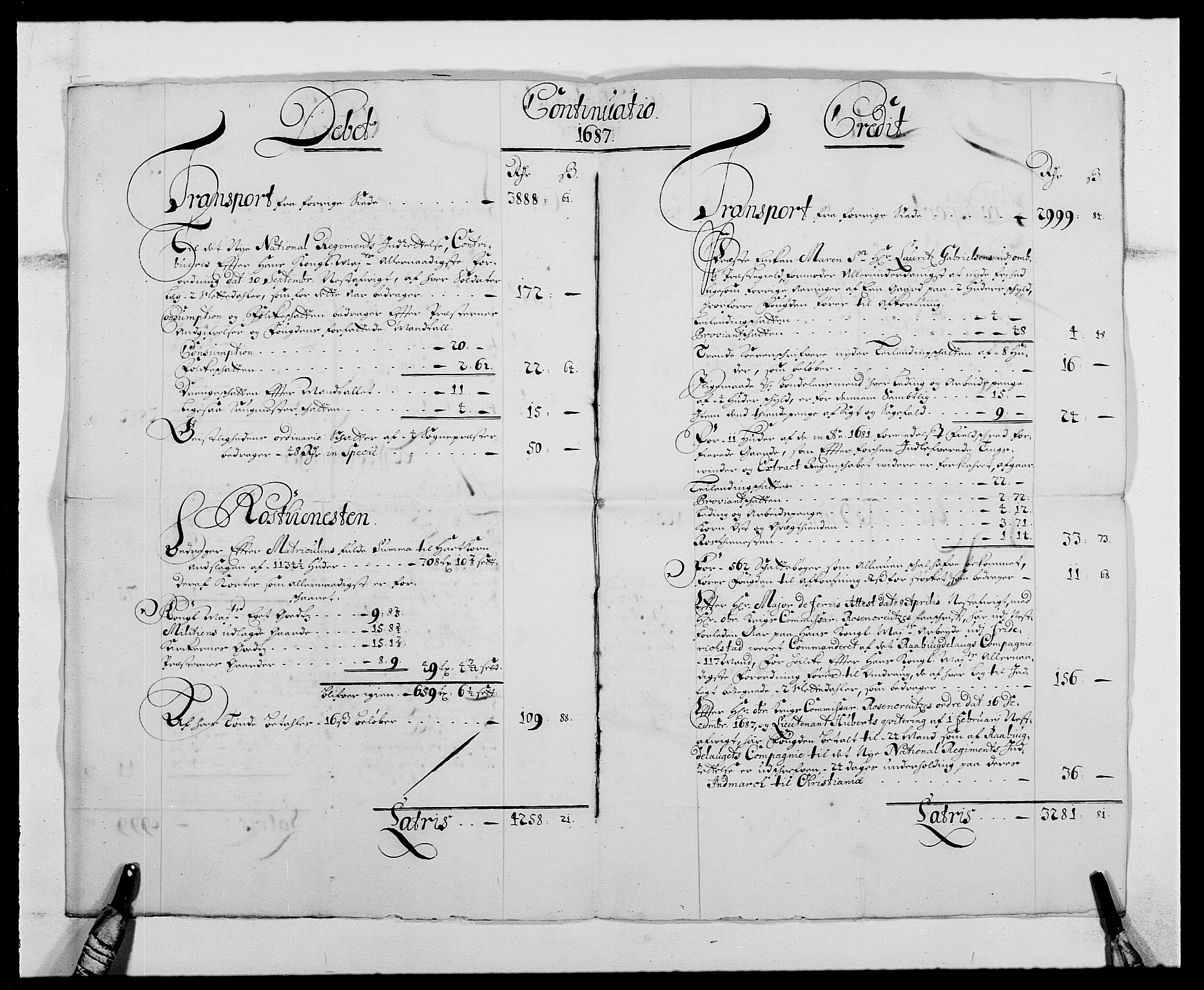 Rentekammeret inntil 1814, Reviderte regnskaper, Fogderegnskap, AV/RA-EA-4092/R40/L2440: Fogderegnskap Råbyggelag, 1686-1687, p. 110