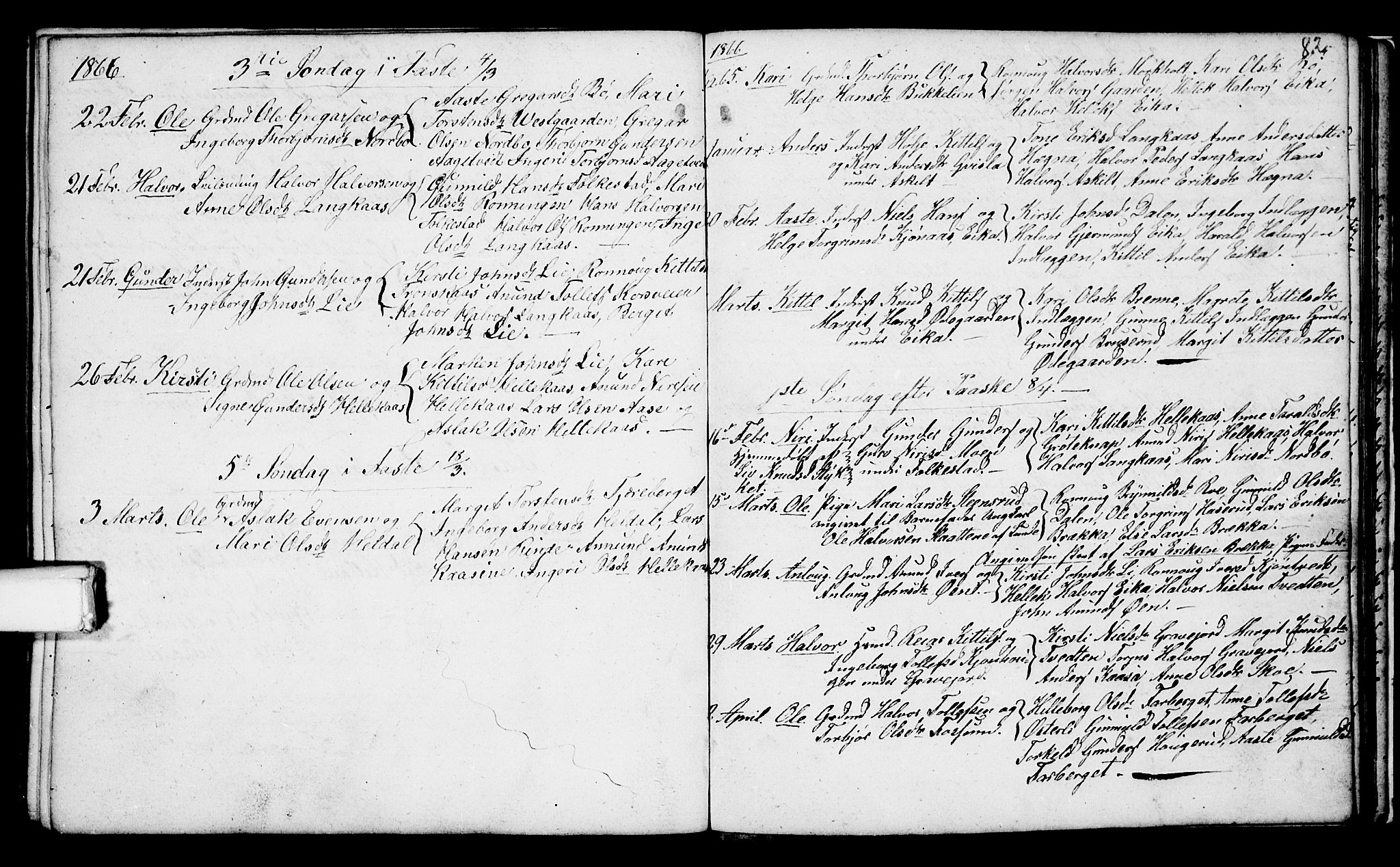 Bø kirkebøker, AV/SAKO-A-257/G/Ga/L0002: Parish register (copy) no. 2, 1853-1866, p. 82