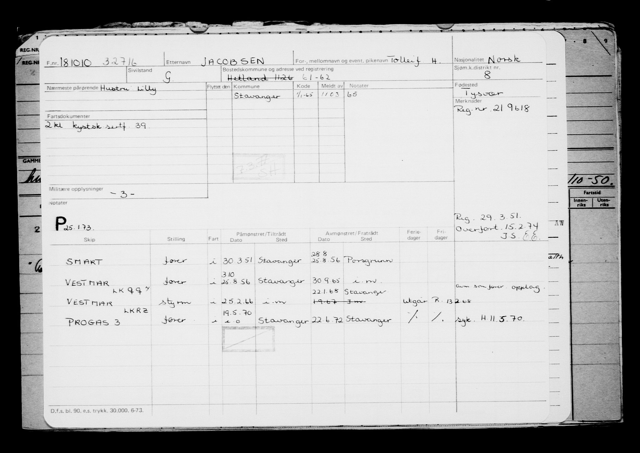 Direktoratet for sjømenn, AV/RA-S-3545/G/Gb/L0092: Hovedkort, 1910, p. 261