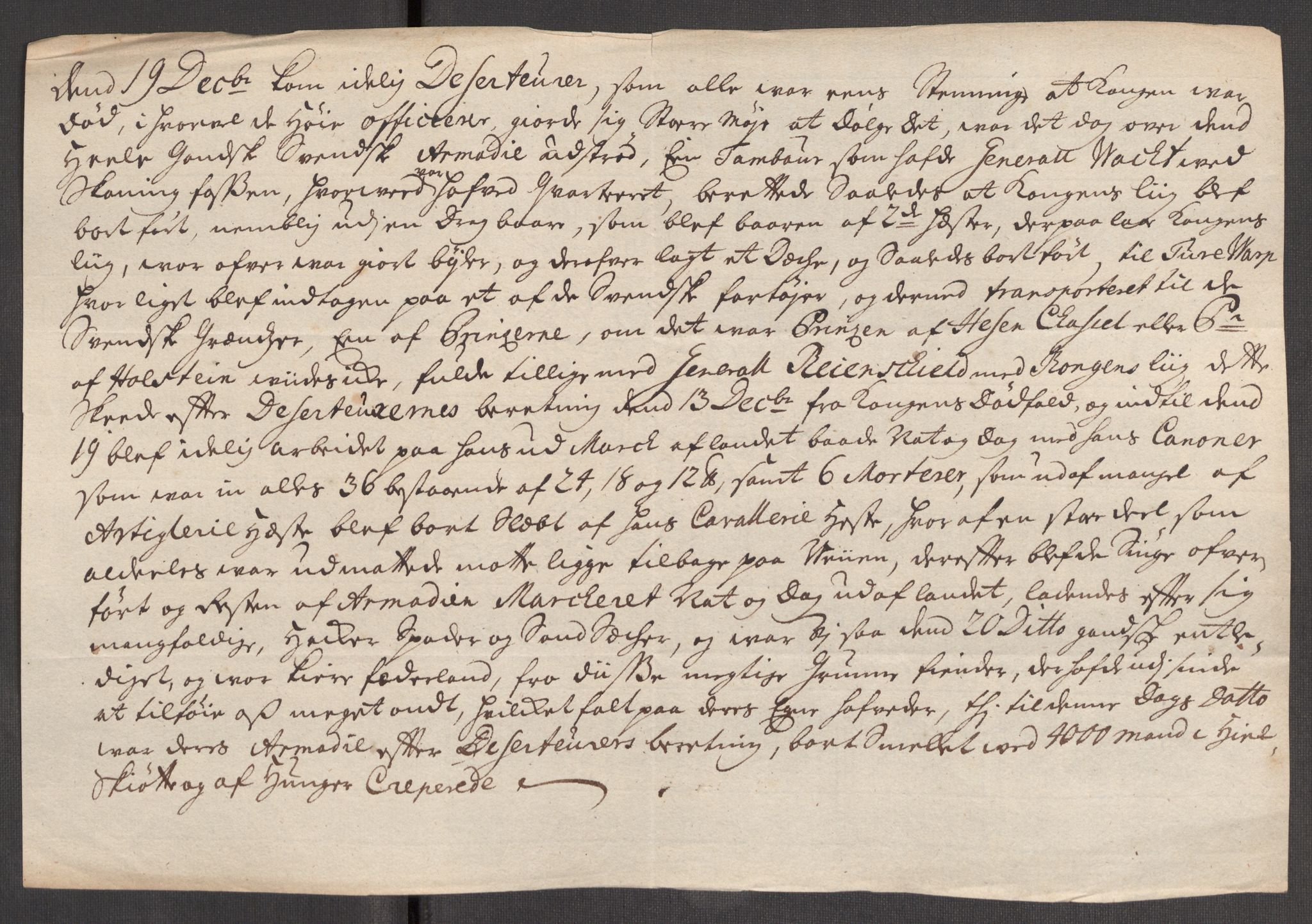 Kommanderende general (KG I) med Det norske krigsdirektorium, AV/RA-EA-5419/E/Eb/L0012: Kunnskap om fienden, kronologisk ordnet, 1718-1719, p. 504