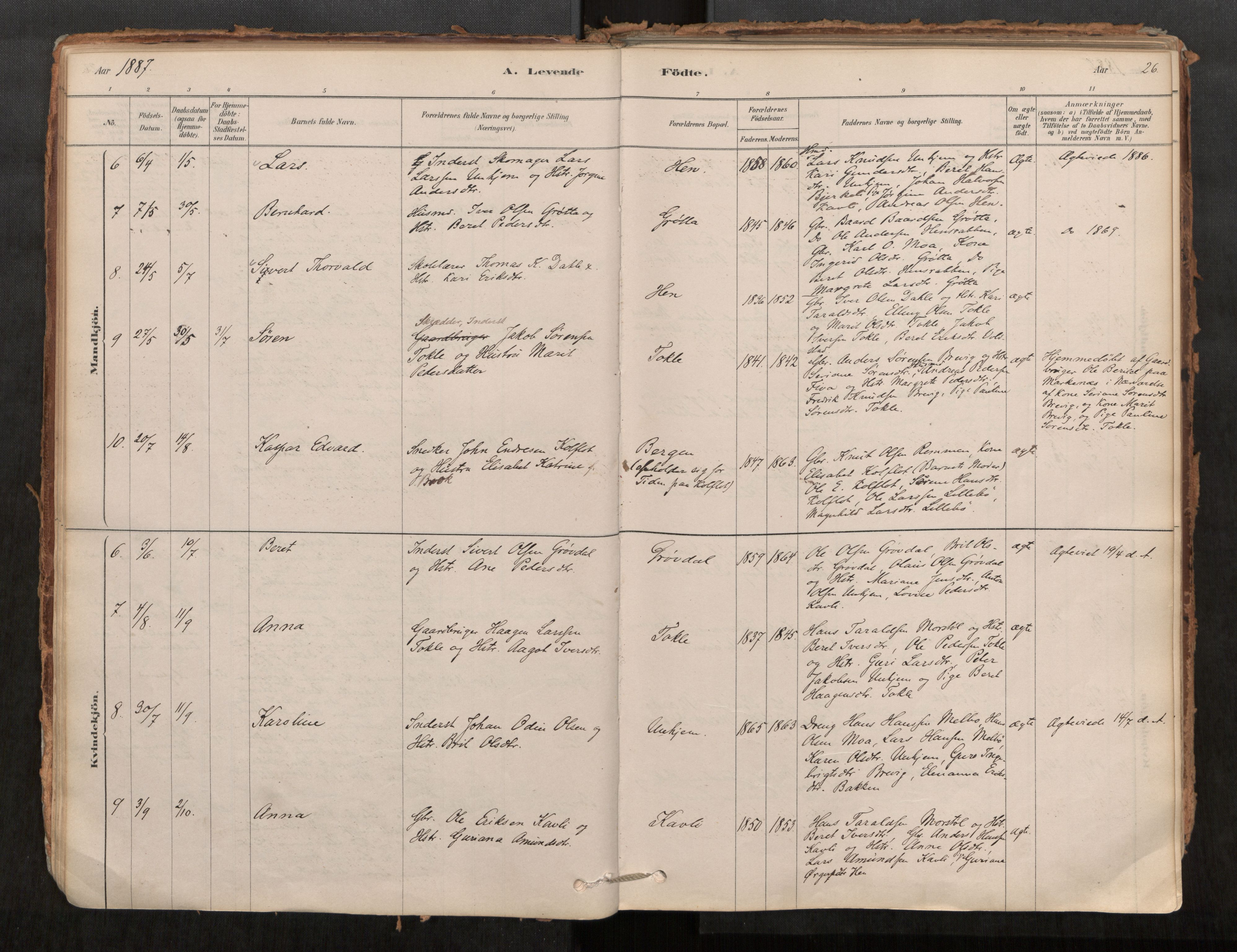 Ministerialprotokoller, klokkerbøker og fødselsregistre - Møre og Romsdal, AV/SAT-A-1454/545/L0594: Parish register (official) no. 545A03, 1878-1920, p. 26
