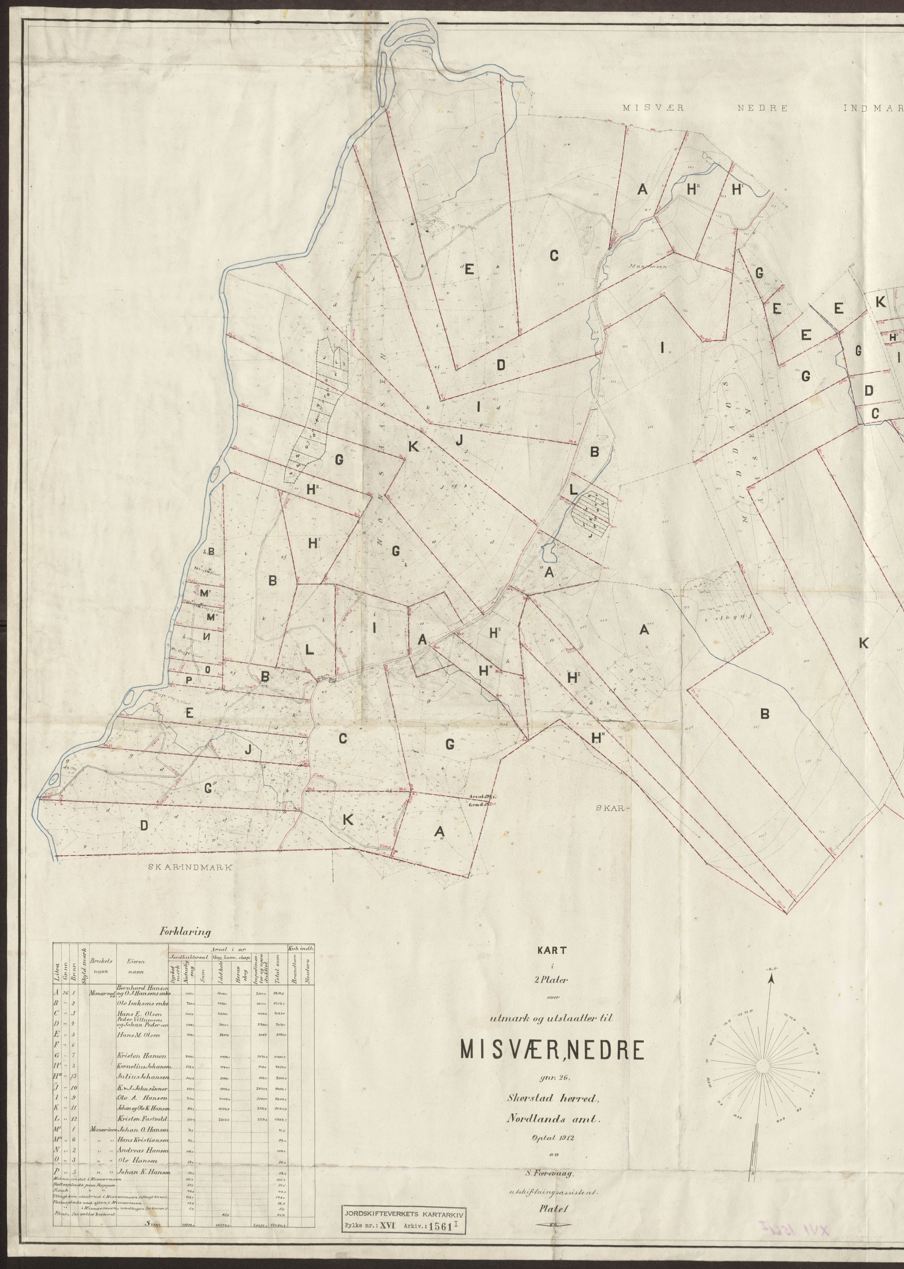 Jordskifteverkets kartarkiv, RA/S-3929/T, 1859-1988, p. 1787