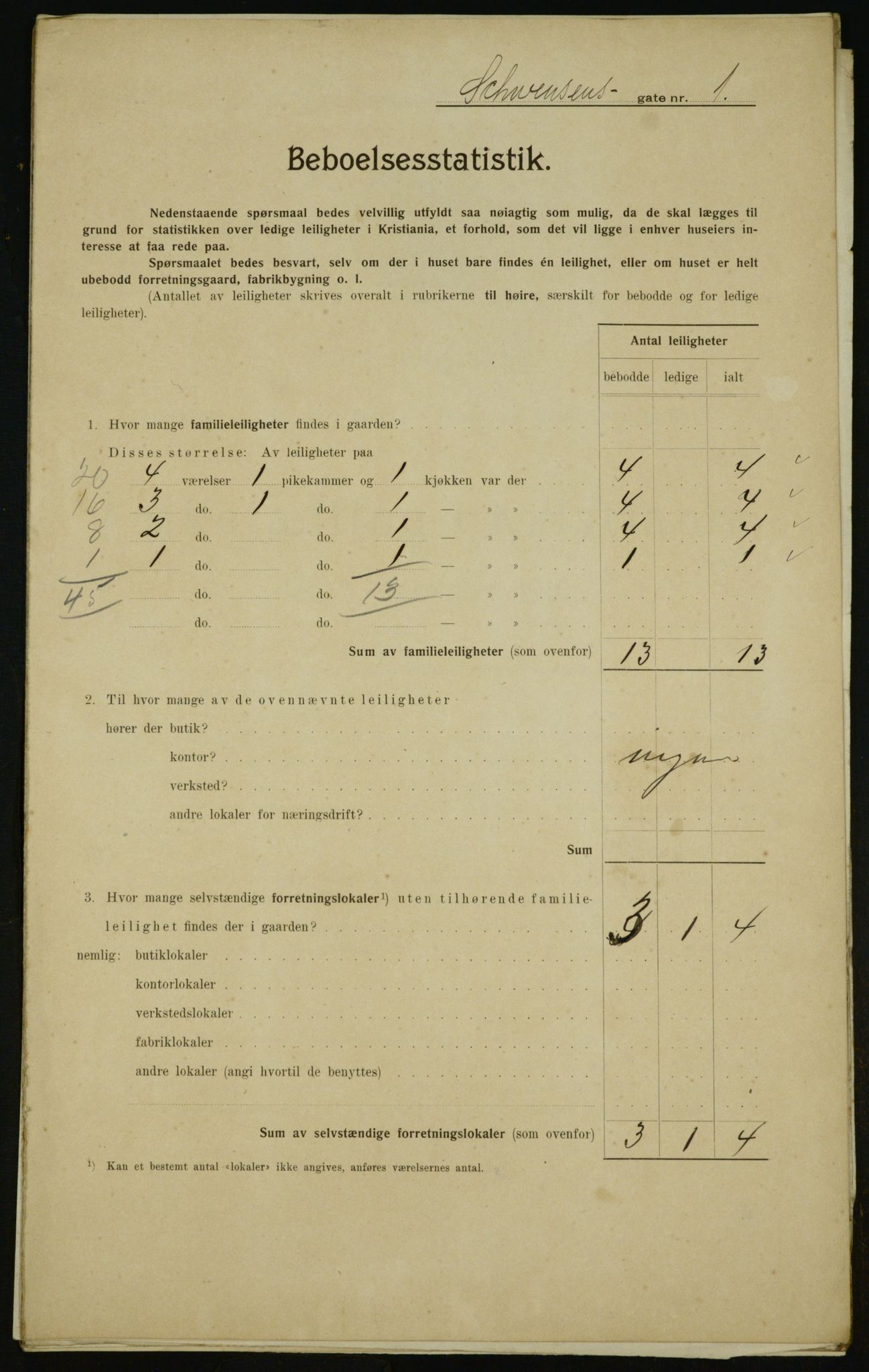 OBA, Municipal Census 1910 for Kristiania, 1910, p. 88527