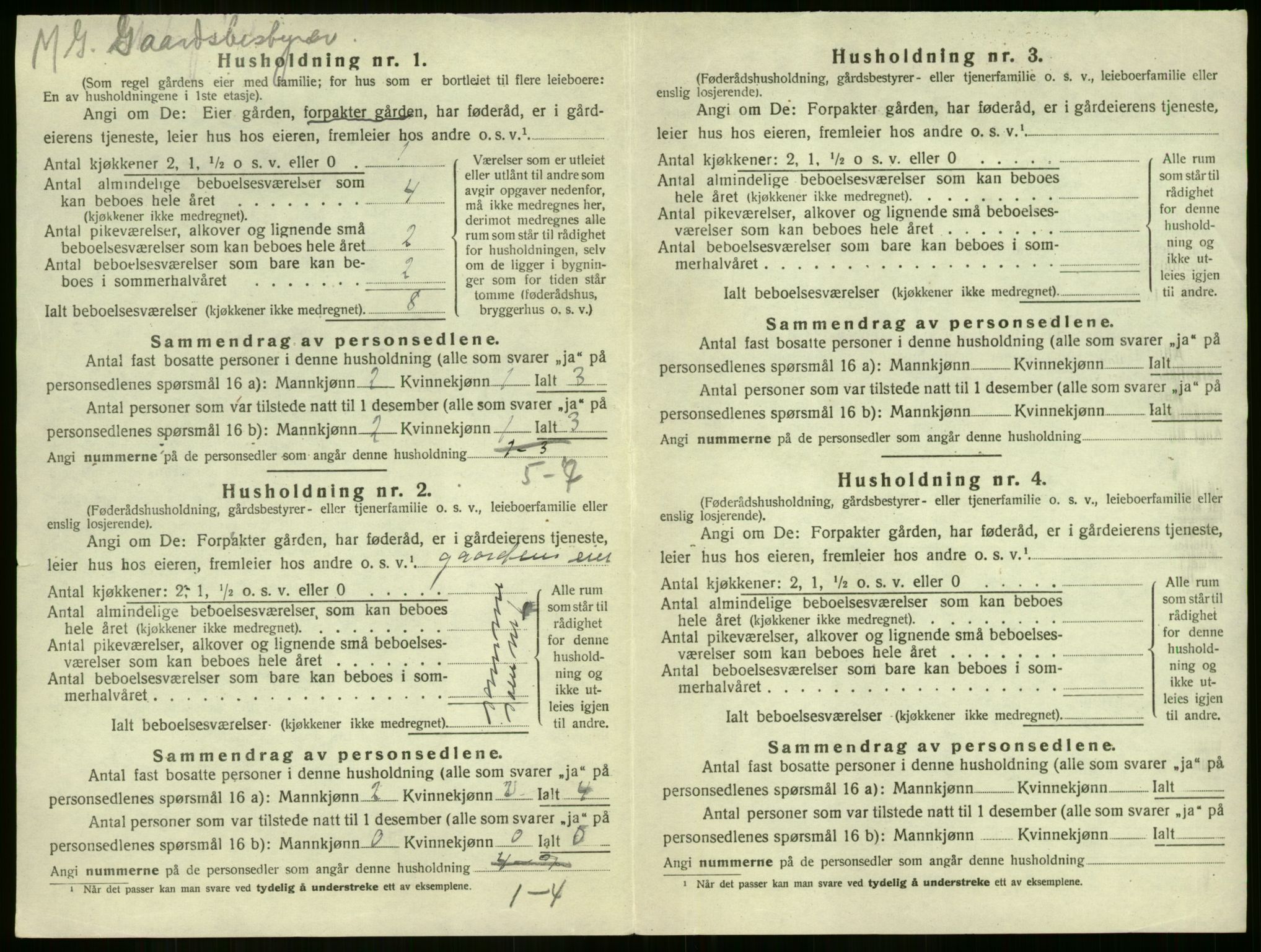 SAKO, 1920 census for Sandeherred, 1920, p. 2738