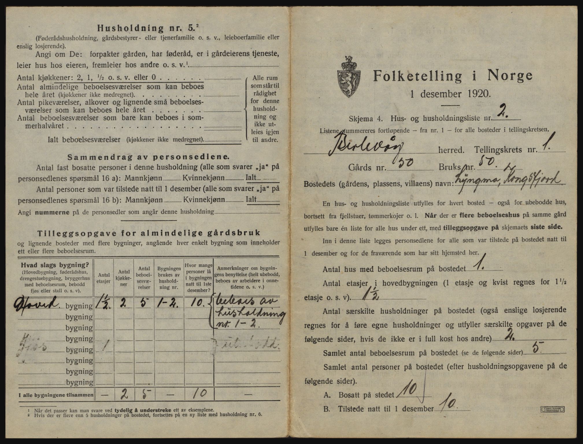 SATØ, 1920 census for Berlevåg, 1920, p. 24