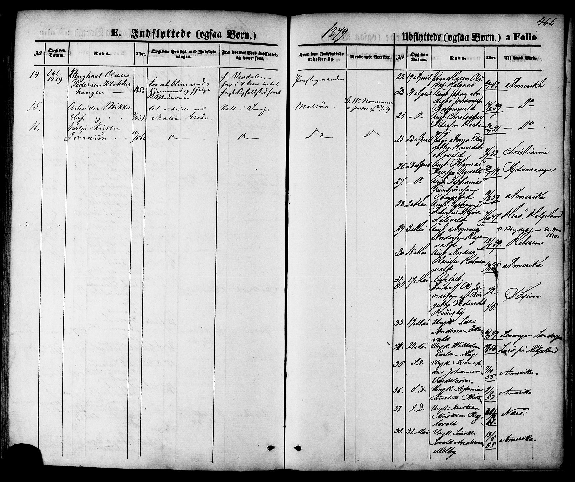 Ministerialprotokoller, klokkerbøker og fødselsregistre - Nord-Trøndelag, SAT/A-1458/723/L0242: Parish register (official) no. 723A11, 1870-1880, p. 466
