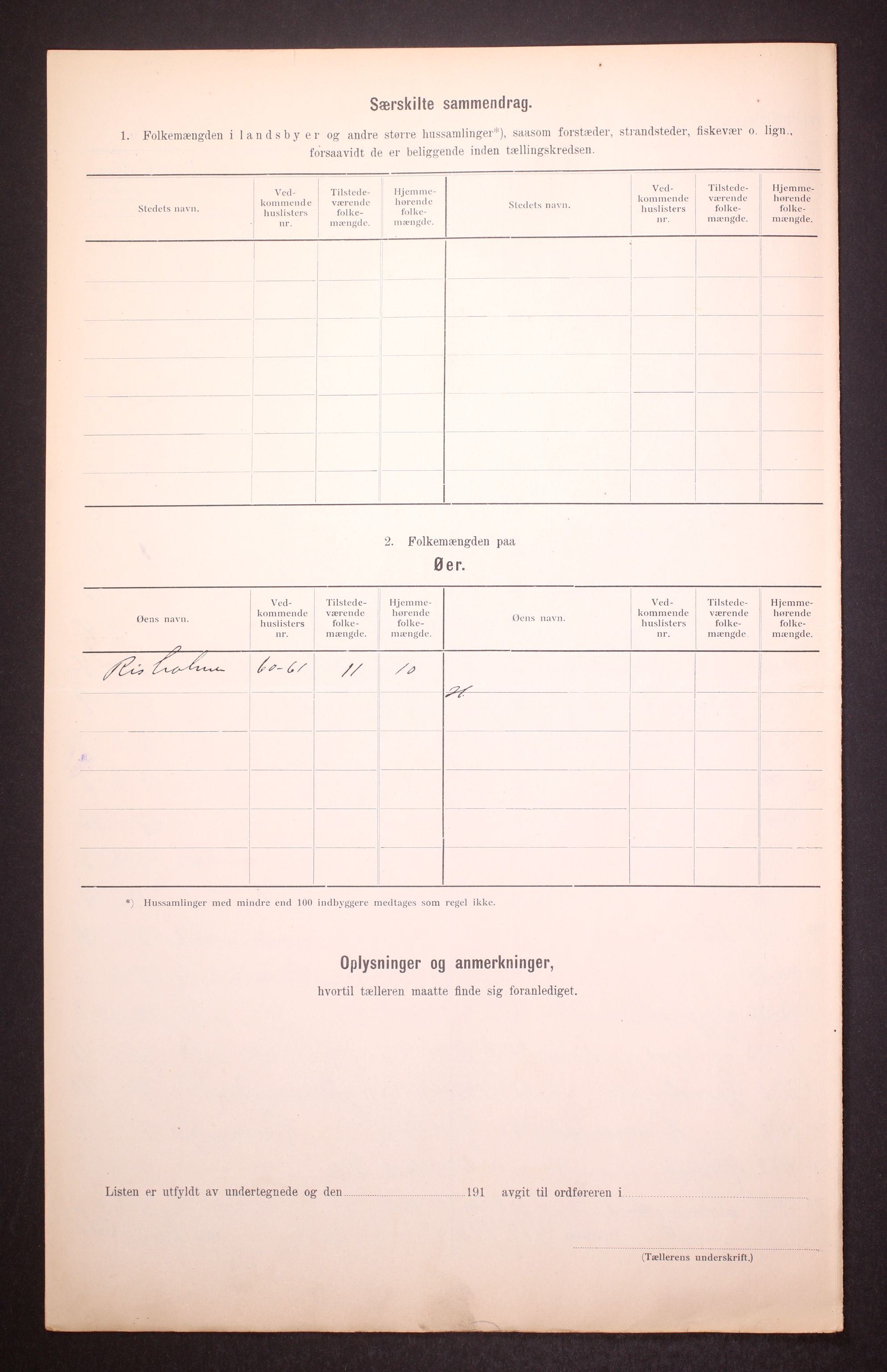 RA, 1910 census for Vik, 1910, p. 12