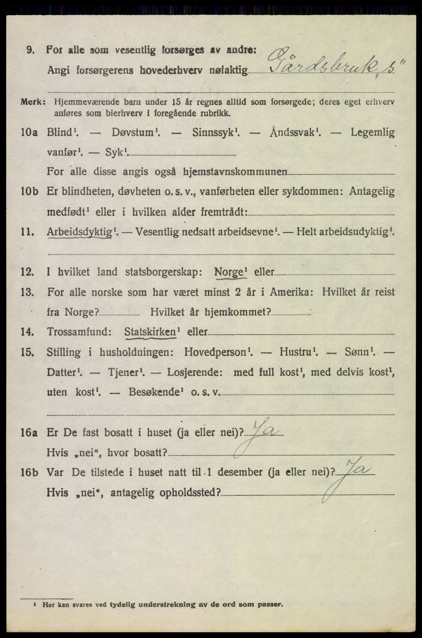 SAH, 1920 census for Øyer, 1920, p. 4454