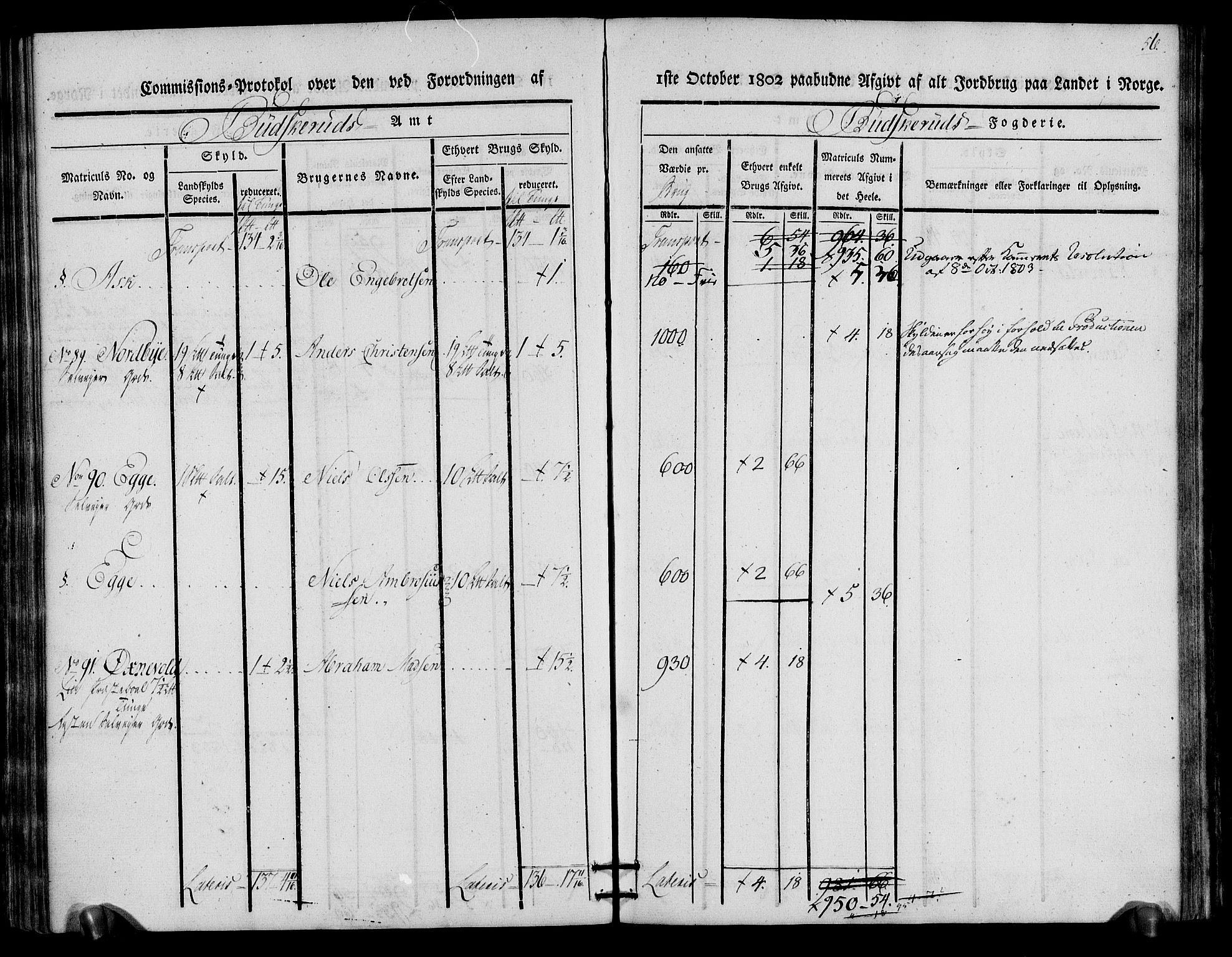 Rentekammeret inntil 1814, Realistisk ordnet avdeling, AV/RA-EA-4070/N/Ne/Nea/L0064: Buskerud fogderi. Kommisjonsprotokoll for Lier prestegjeld, 1803, p. 57