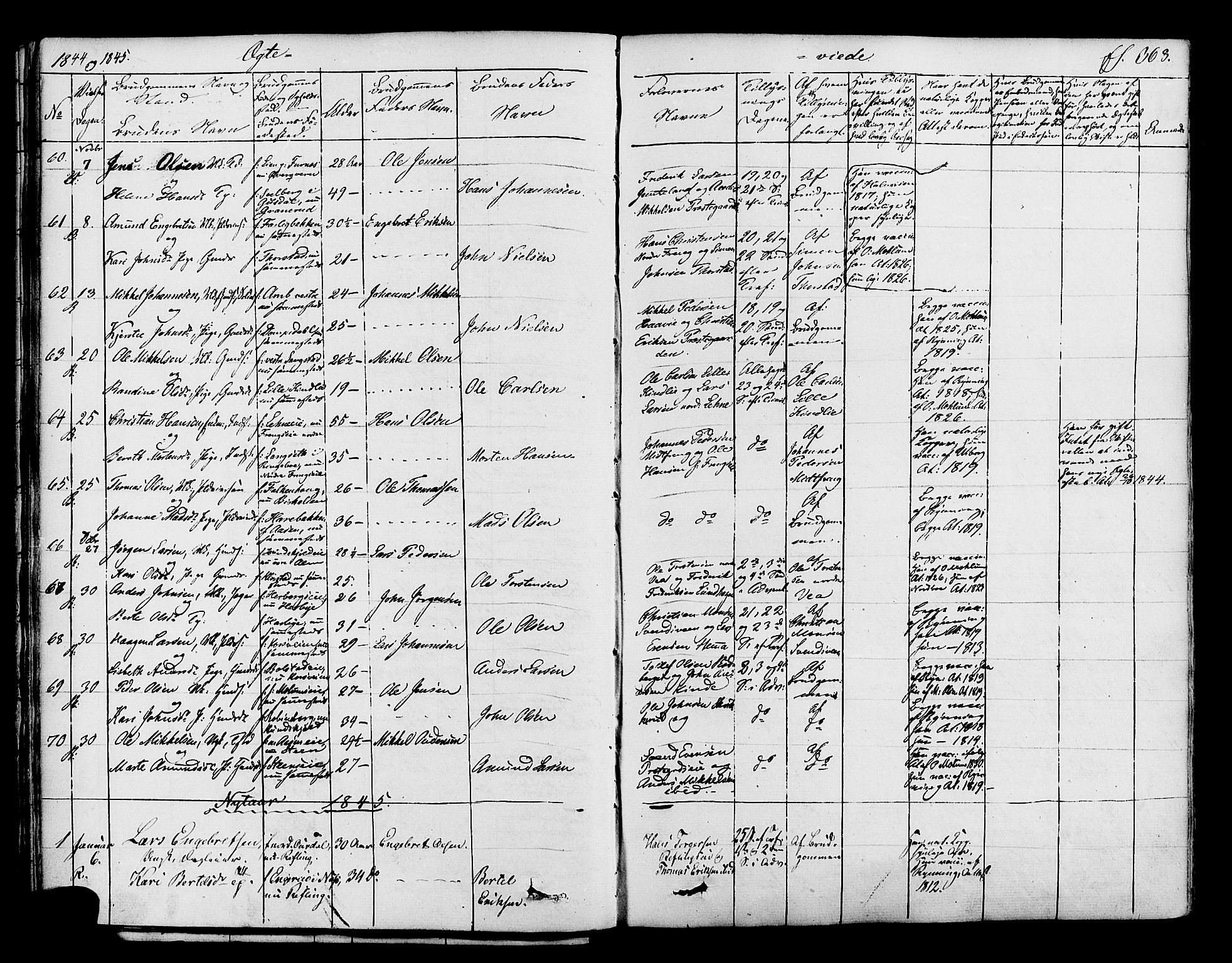 Ringsaker prestekontor, AV/SAH-PREST-014/K/Ka/L0008: Parish register (official) no. 8, 1837-1850, p. 368