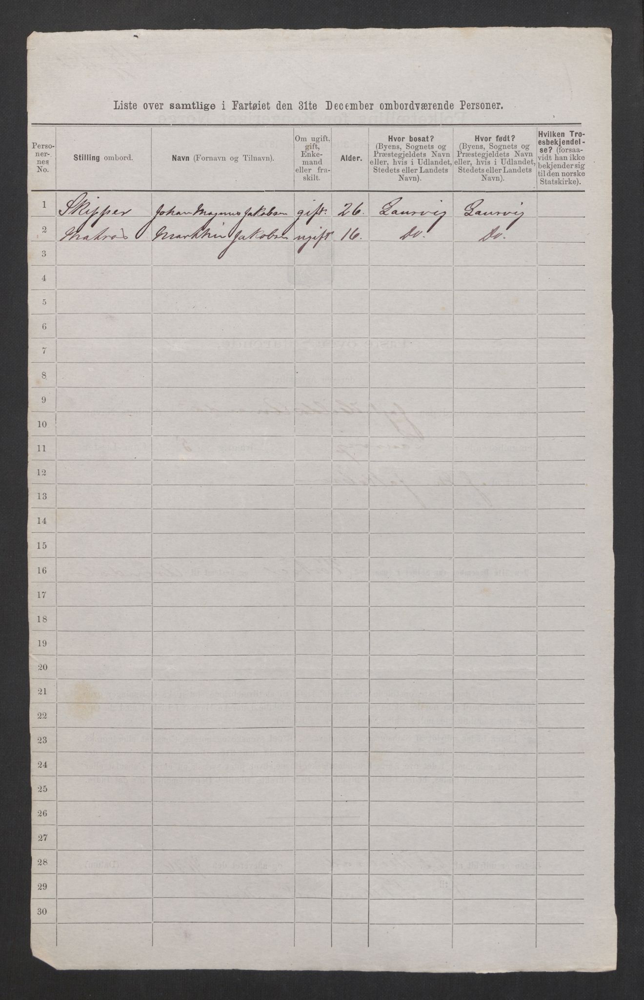 RA, 1875 census, lists of crew on ships: Ships in domestic ports, 1875, p. 252