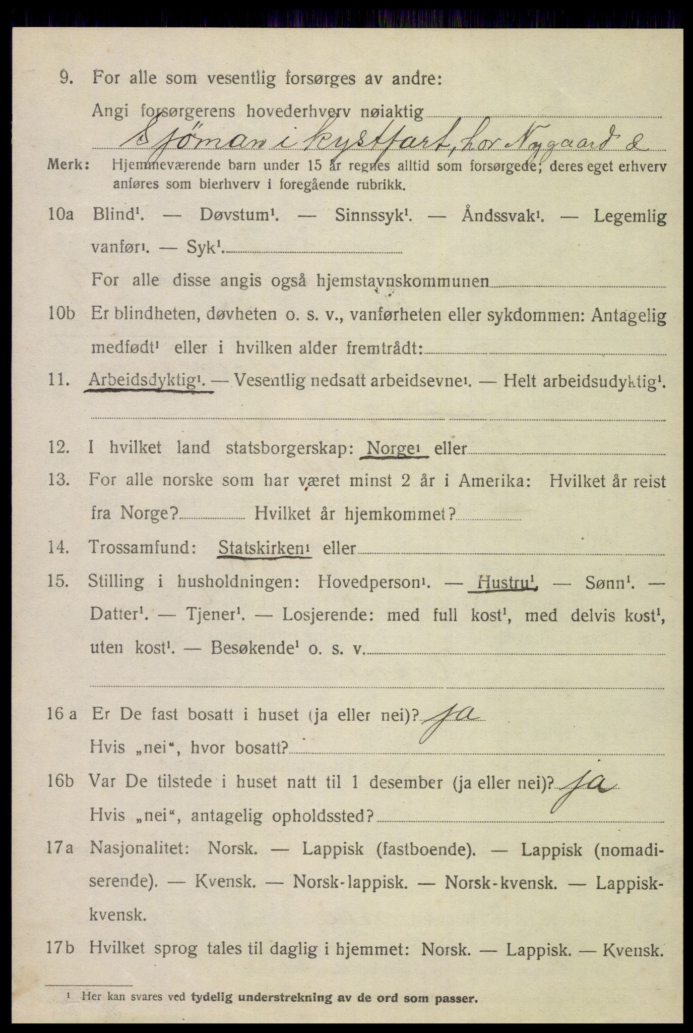 SAT, 1920 census for Gildeskål, 1920, p. 6057