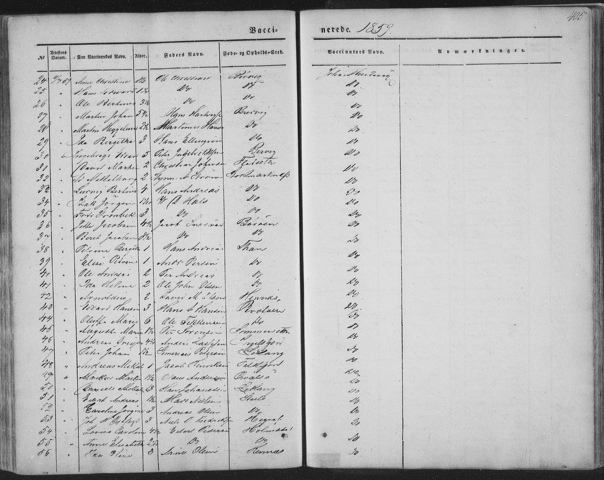 Ministerialprotokoller, klokkerbøker og fødselsregistre - Nordland, AV/SAT-A-1459/888/L1241: Parish register (official) no. 888A07, 1849-1869, p. 405