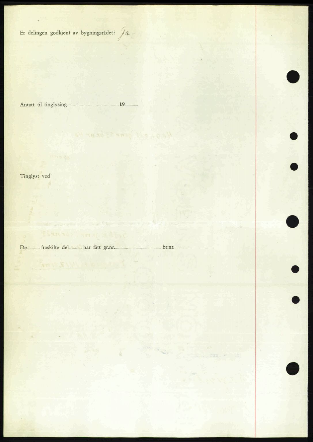 Nordre Sunnmøre sorenskriveri, AV/SAT-A-0006/1/2/2C/2Ca: Mortgage book no. A25, 1947-1947, Diary no: : 1252/1947