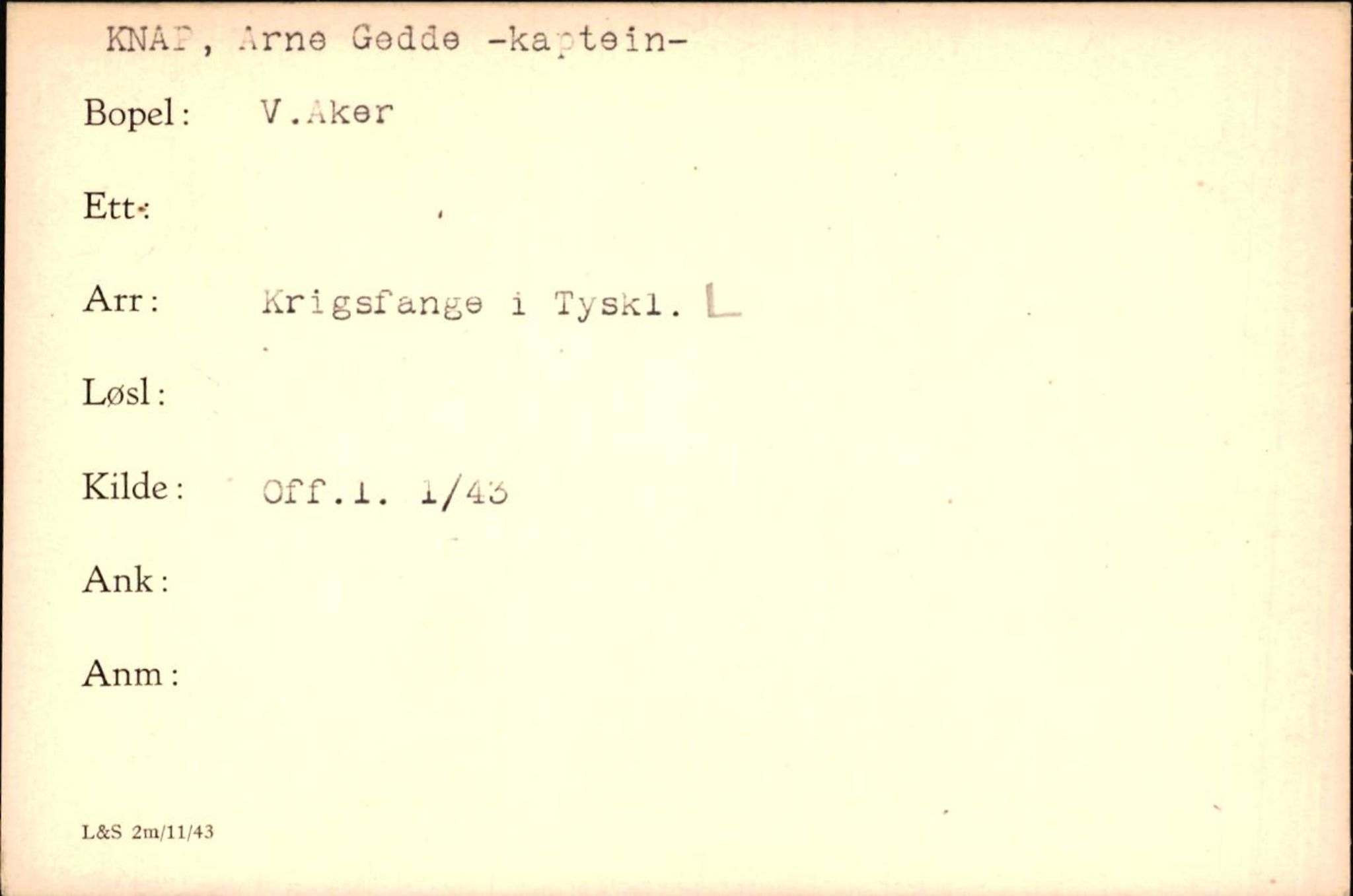 Forsvaret, Forsvarets krigshistoriske avdeling, AV/RA-RAFA-2017/Y/Yf/L0200: II-C-11-2102  -  Norske krigsfanger i Tyskland, 1940-1945, p. 581