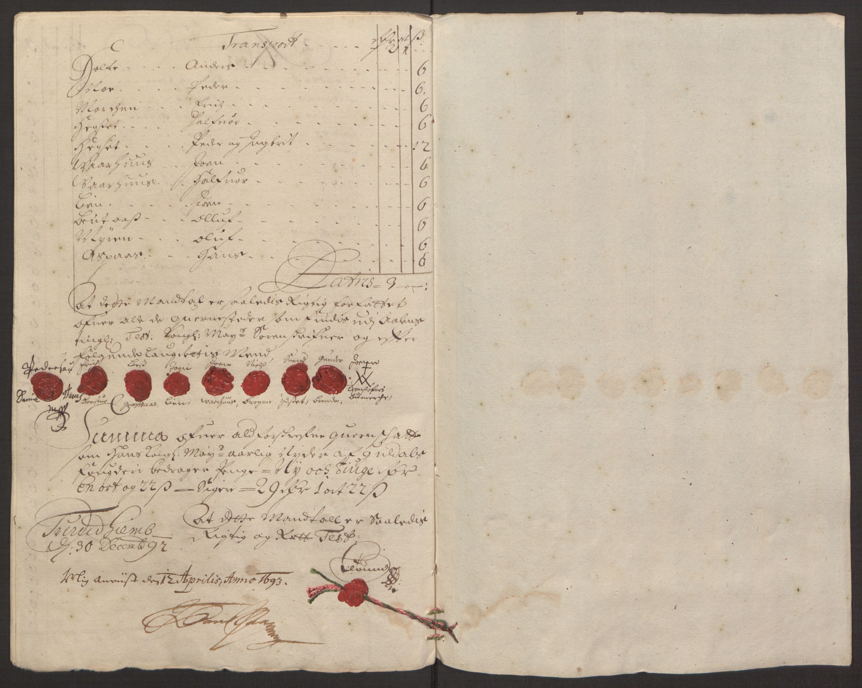 Rentekammeret inntil 1814, Reviderte regnskaper, Fogderegnskap, AV/RA-EA-4092/R59/L3942: Fogderegnskap Gauldal, 1692, p. 98