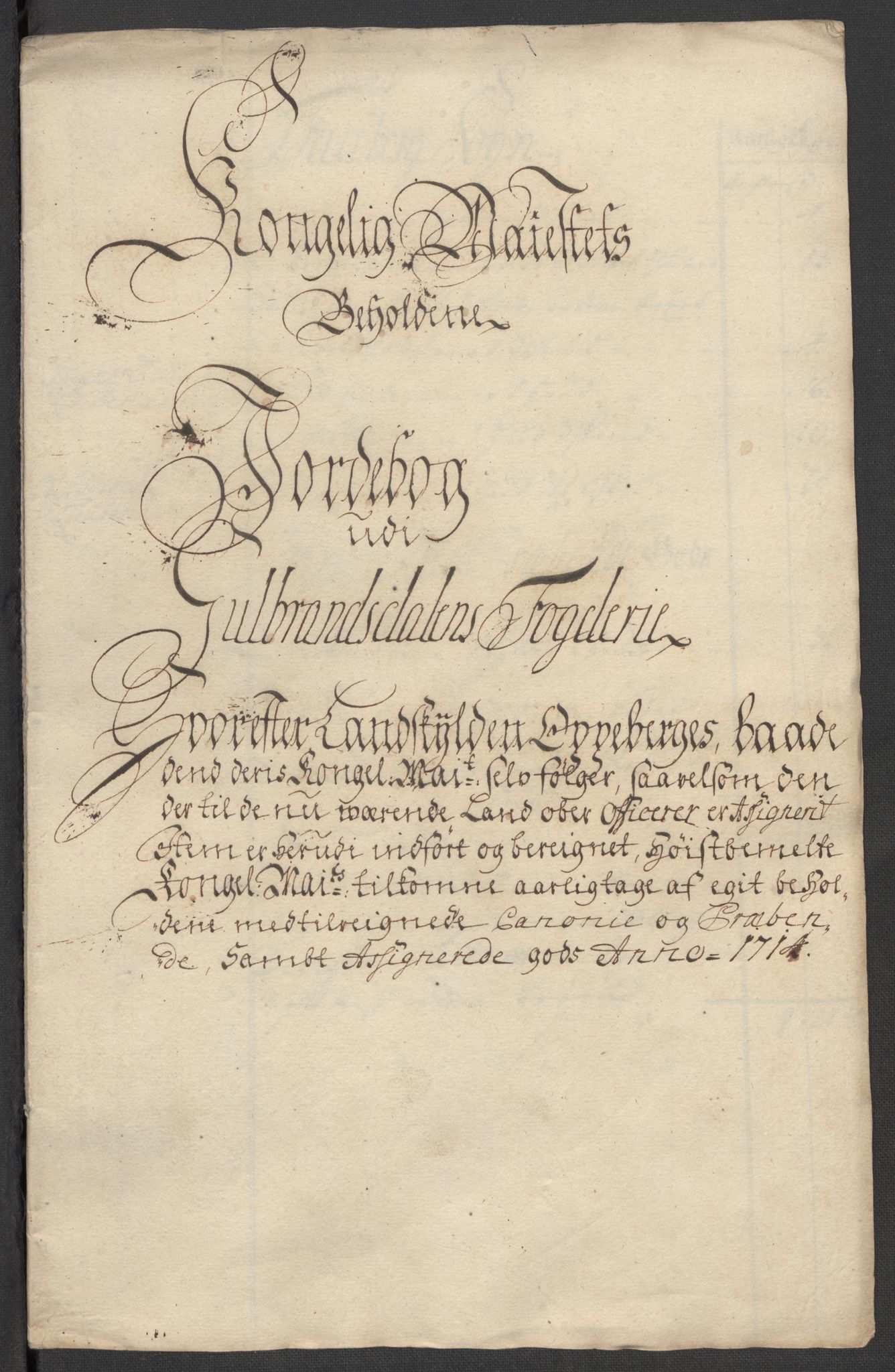 Rentekammeret inntil 1814, Reviderte regnskaper, Fogderegnskap, AV/RA-EA-4092/R17/L1183: Fogderegnskap Gudbrandsdal, 1714, p. 69