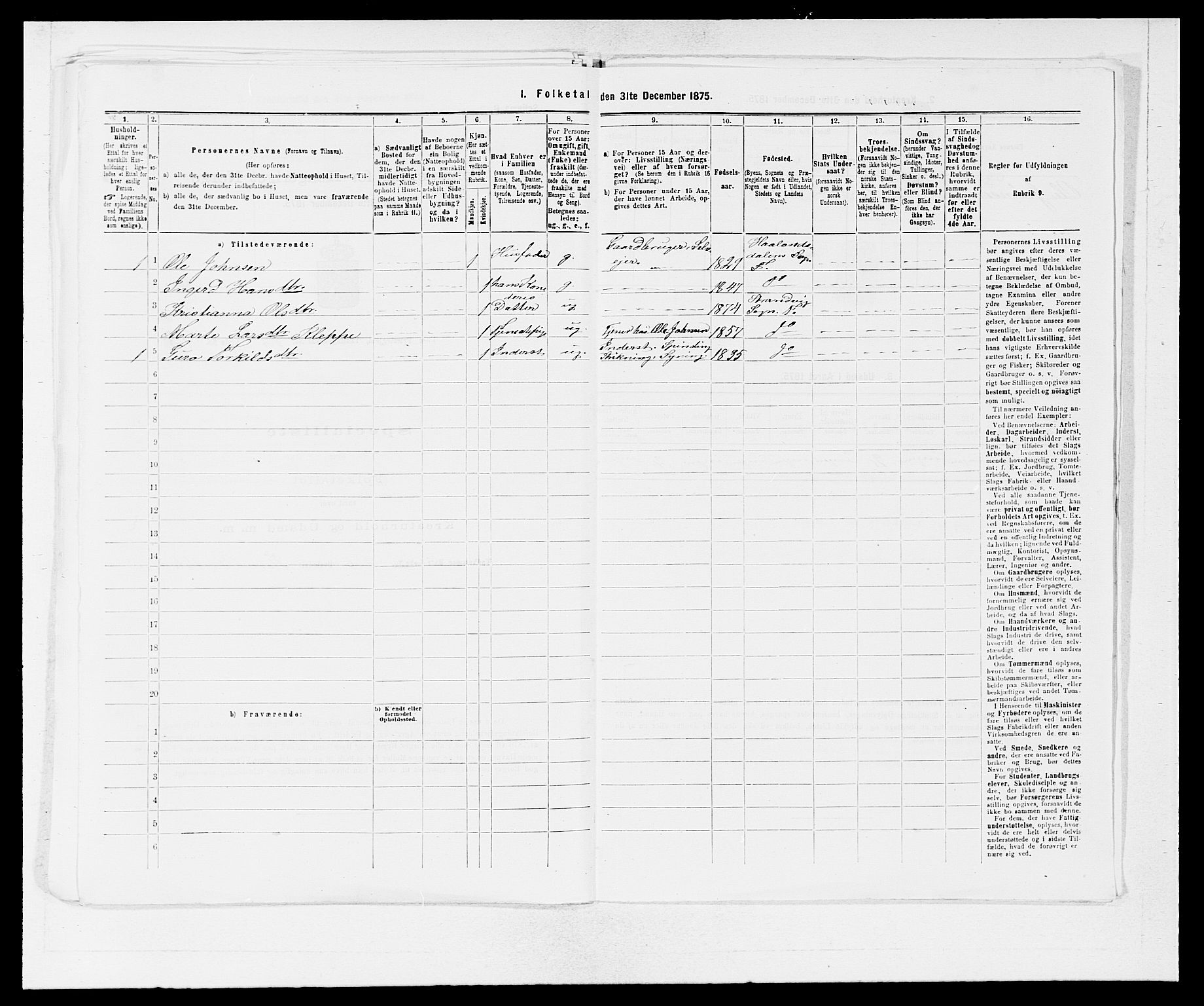 SAB, 1875 census for 1241P Fusa, 1875, p. 971