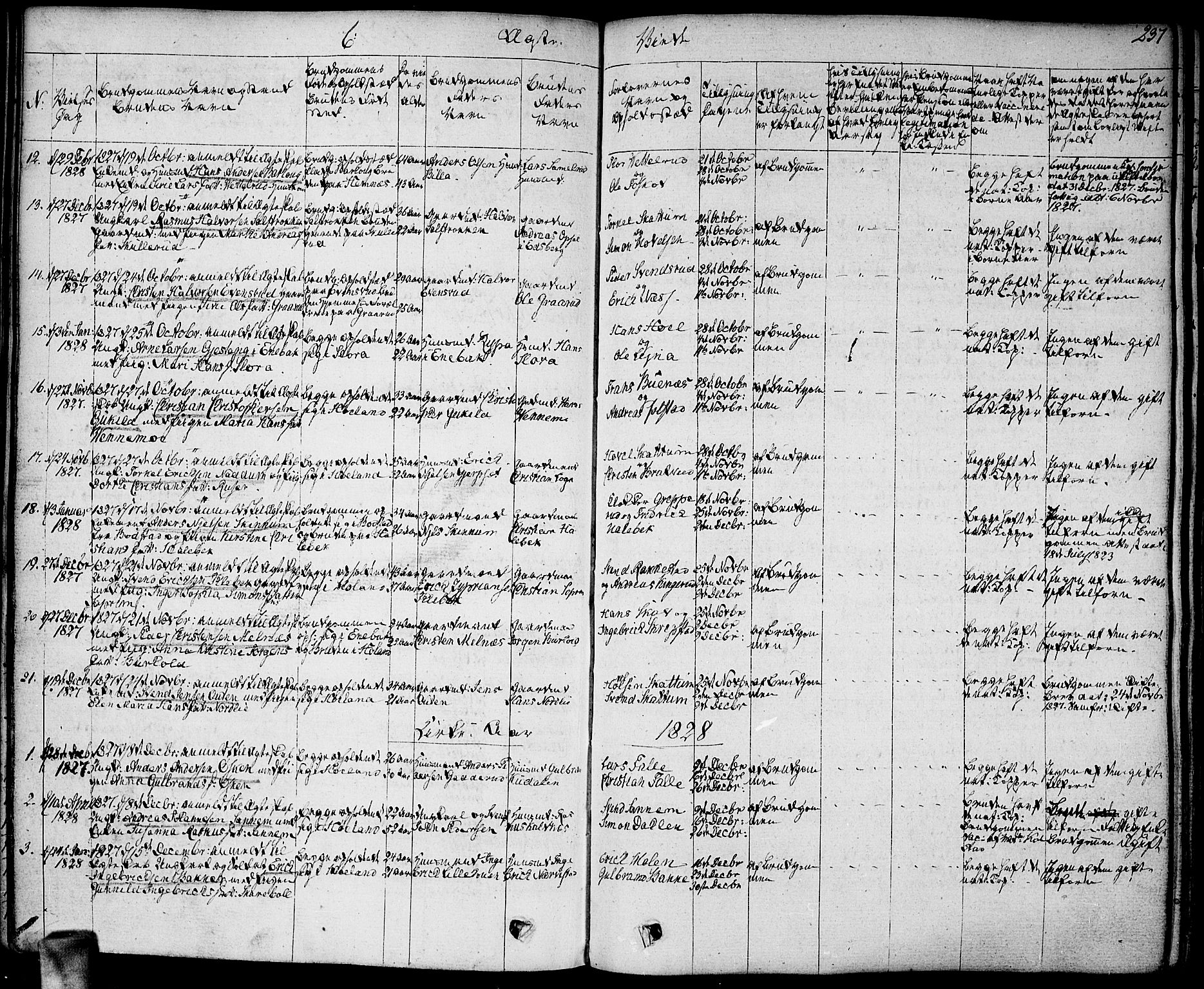 Høland prestekontor Kirkebøker, SAO/A-10346a/F/Fa/L0008: Parish register (official) no. I 8, 1827-1845, p. 237