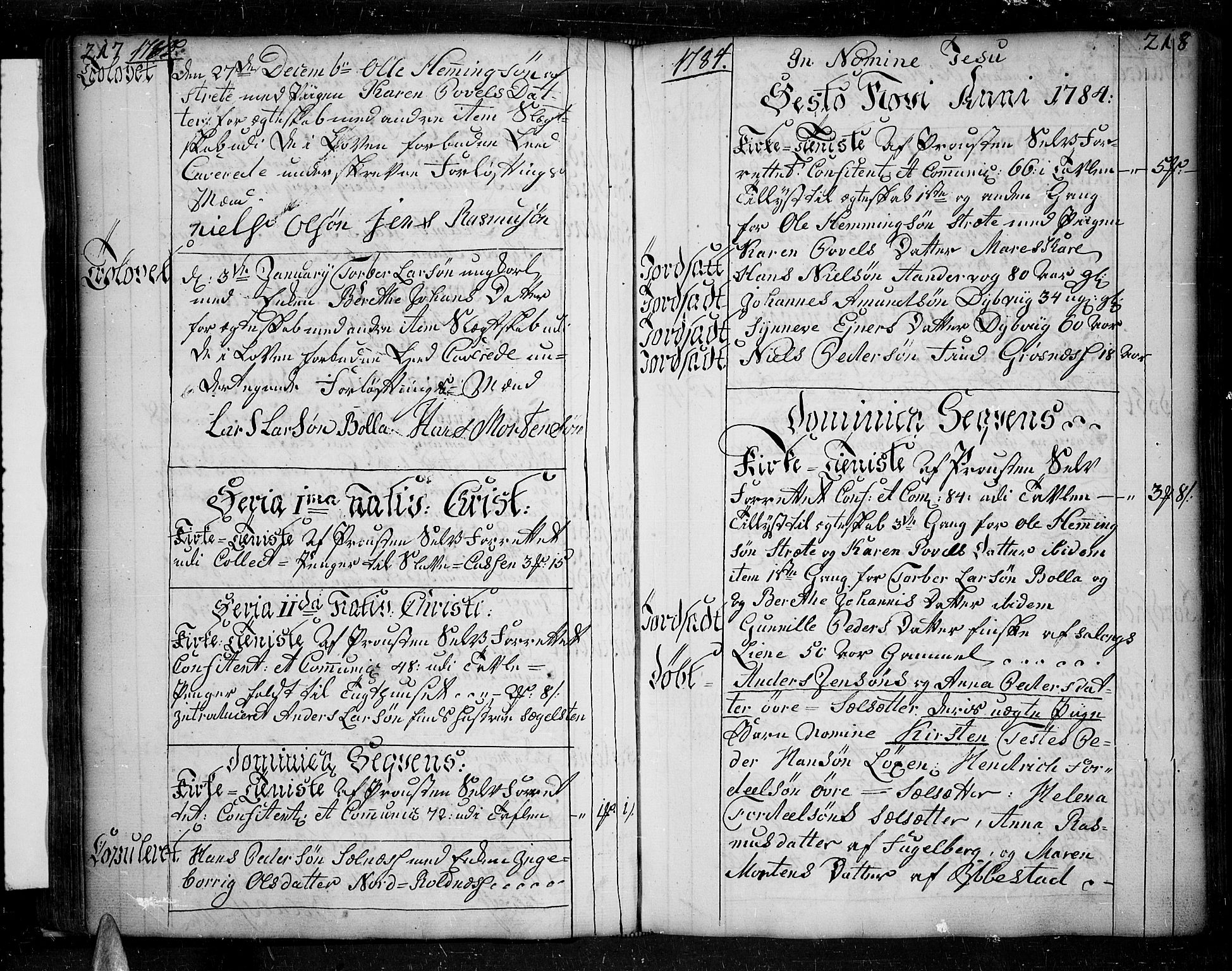 Ibestad sokneprestembete, SATØ/S-0077/H/Ha/Haa/L0003kirke: Parish register (official) no. 3, 1776-1801, p. 217-218