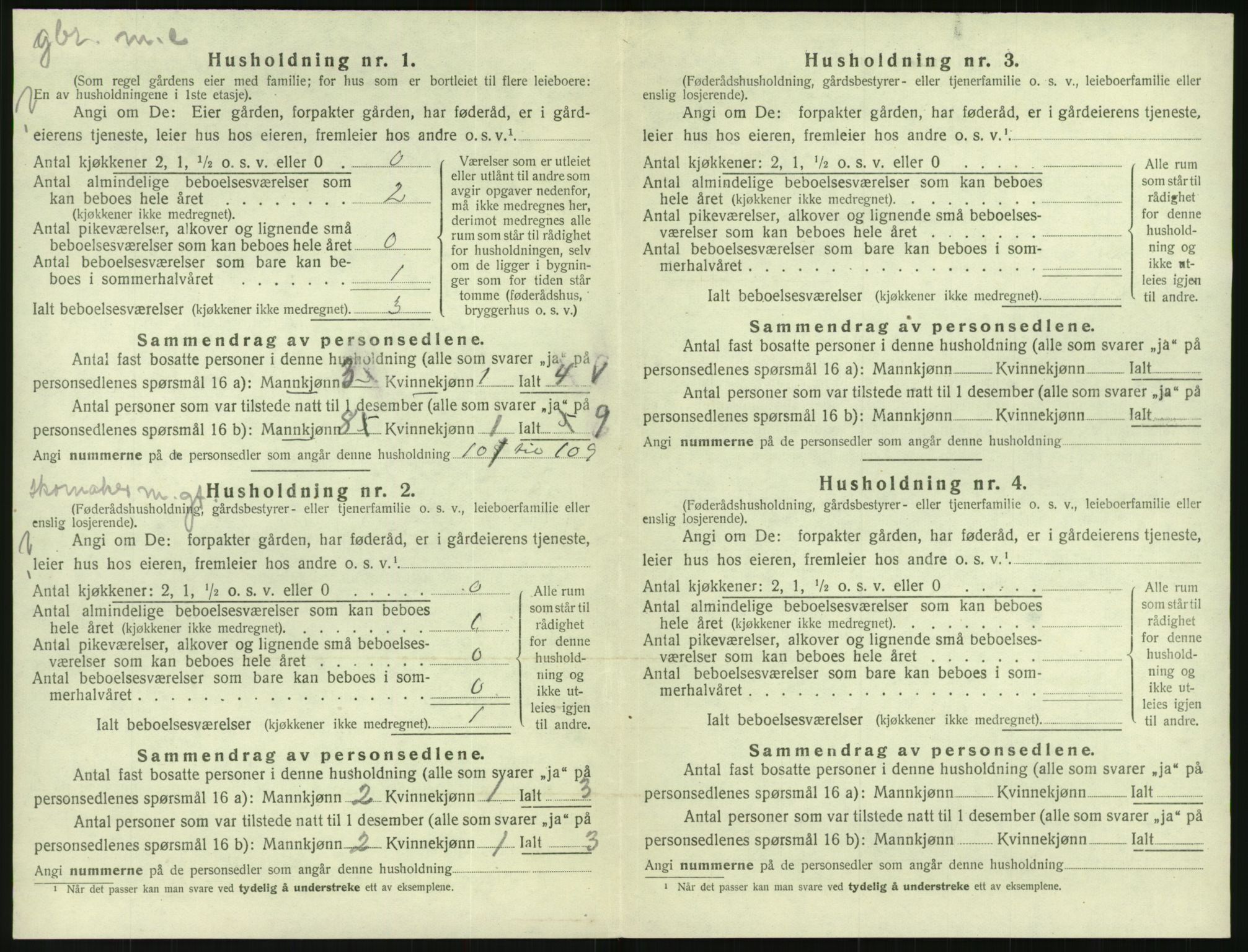 SAK, 1920 census for Tovdal, 1920, p. 78