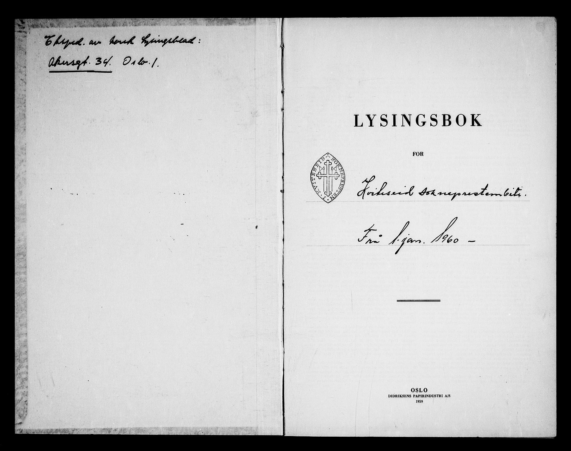 Kviteseid kirkebøker, AV/SAKO-A-276/H/Ha/L0003: Banns register no. 3, 1960-1969