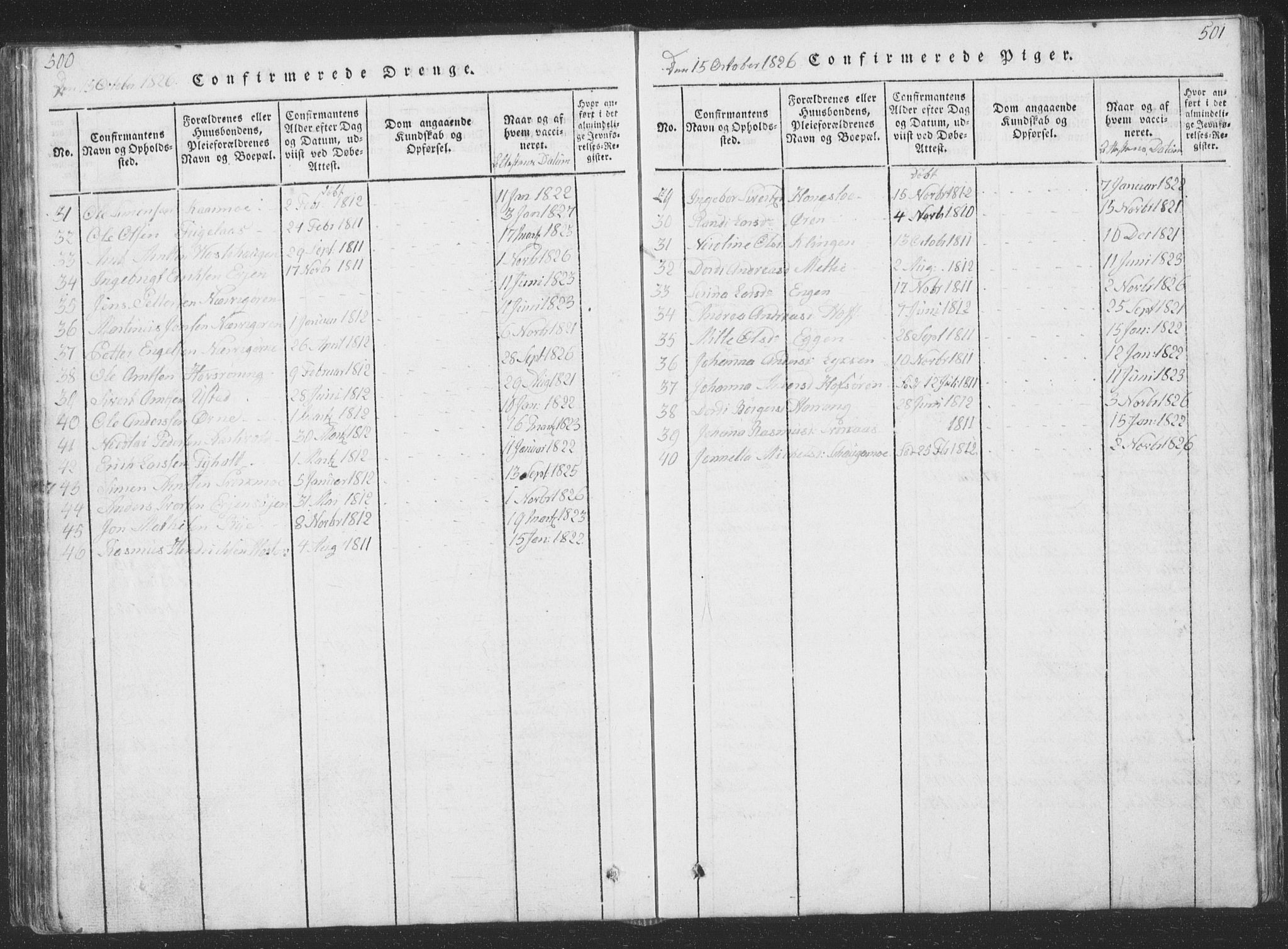 Ministerialprotokoller, klokkerbøker og fødselsregistre - Sør-Trøndelag, SAT/A-1456/668/L0816: Parish register (copy) no. 668C05, 1816-1893, p. 500-501