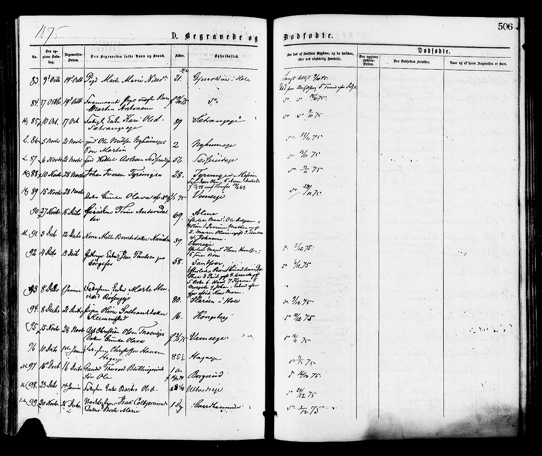 Norderhov kirkebøker, SAKO/A-237/F/Fa/L0015: Parish register (official) no. 15, 1875-1884, p. 506
