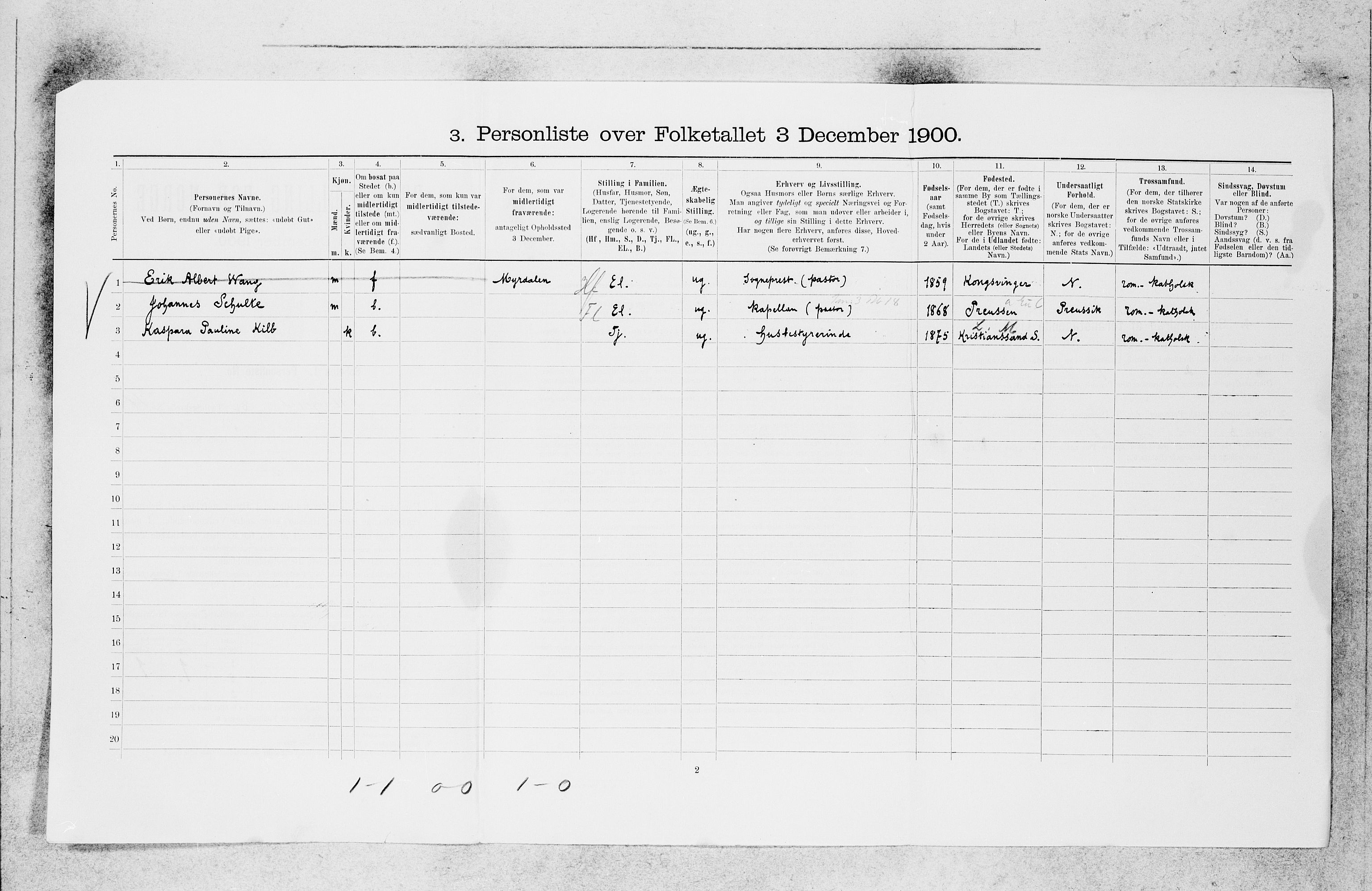 SAB, 1900 census for Bergen, 1900, p. 29749