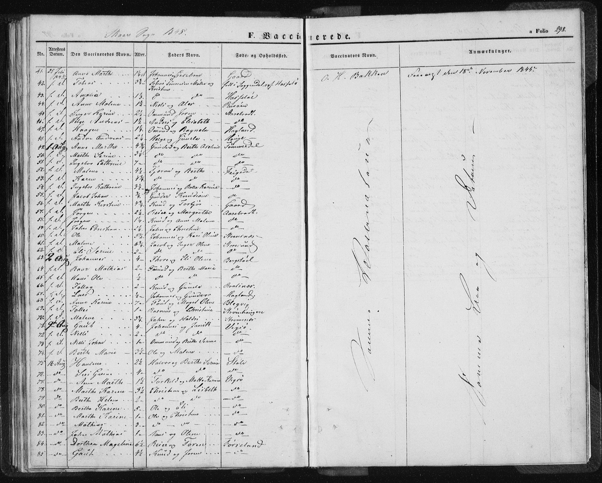 Torvastad sokneprestkontor, SAST/A -101857/H/Ha/Haa/L0005: Parish register (official) no. A 5, 1836-1847, p. 298