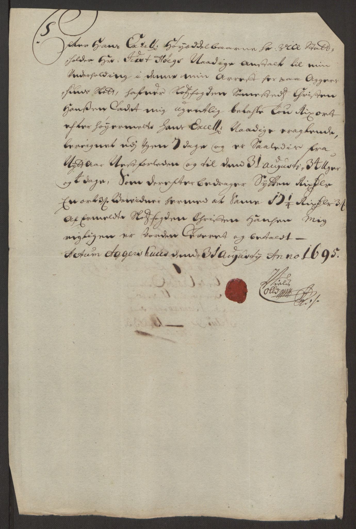 Rentekammeret inntil 1814, Reviderte regnskaper, Fogderegnskap, AV/RA-EA-4092/R10/L0439: Fogderegnskap Aker og Follo, 1695, p. 267