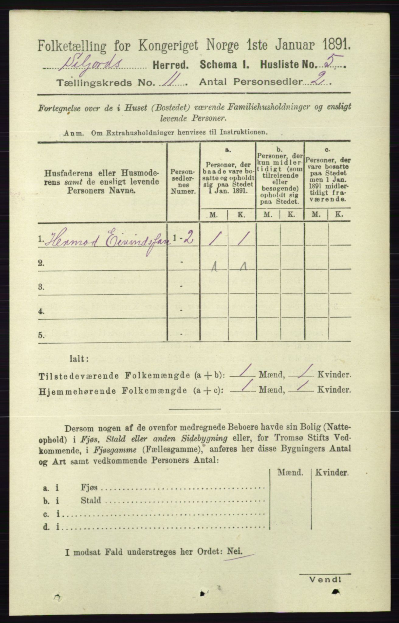 RA, 1891 census for 0828 Seljord, 1891, p. 3767