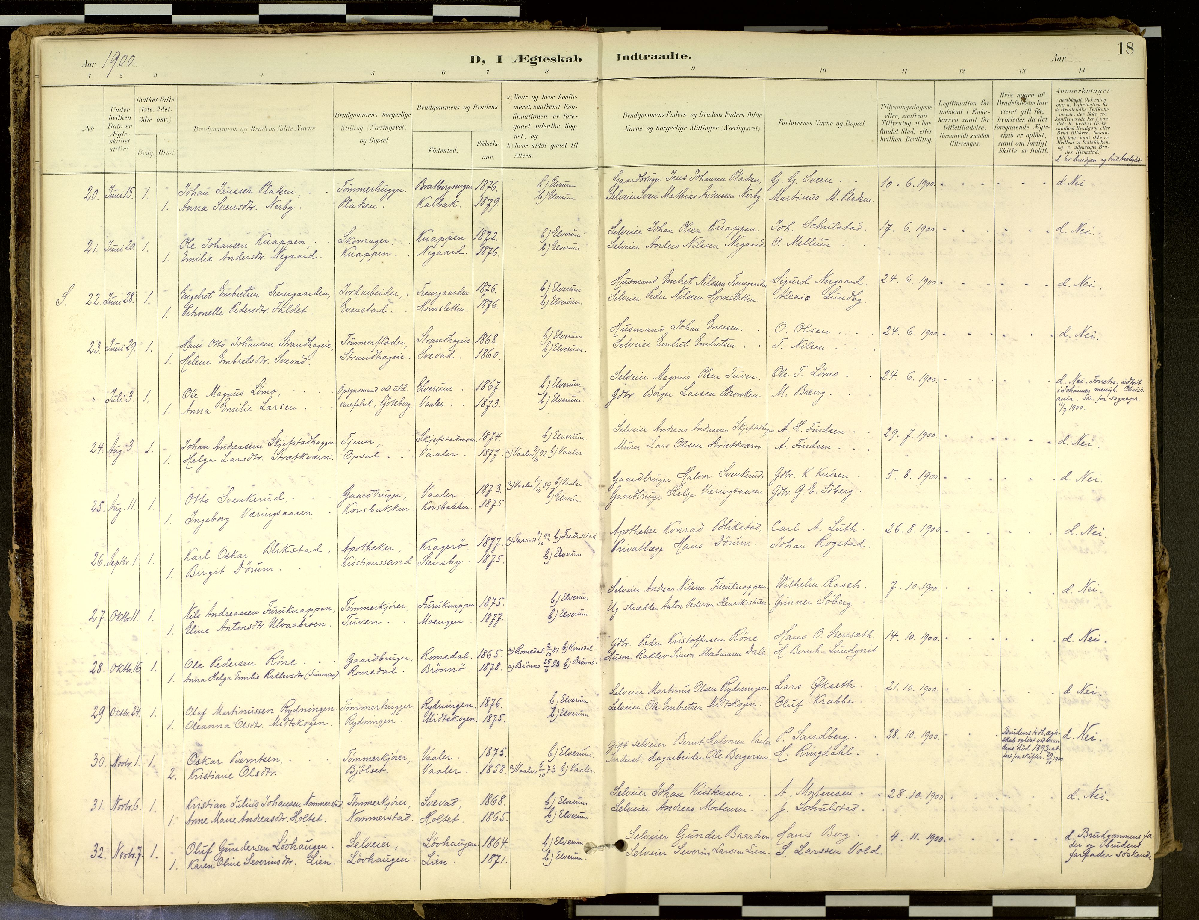 Elverum prestekontor, AV/SAH-PREST-044/H/Ha/Haa/L0018: Parish register (official) no. 18, 1894-1914, p. 18