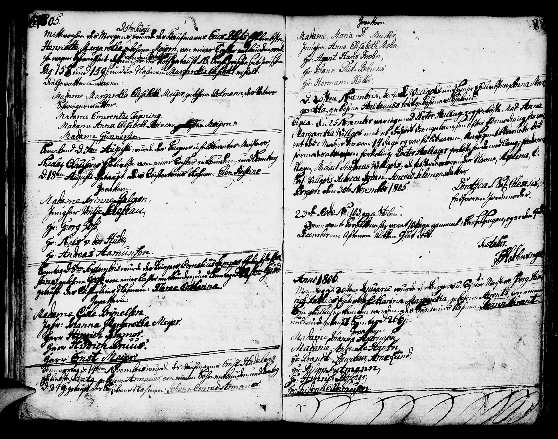 Mariakirken Sokneprestembete, SAB/A-76901/H/Haa/L0003: Parish register (official) no. A 3, 1786-1815, p. 88
