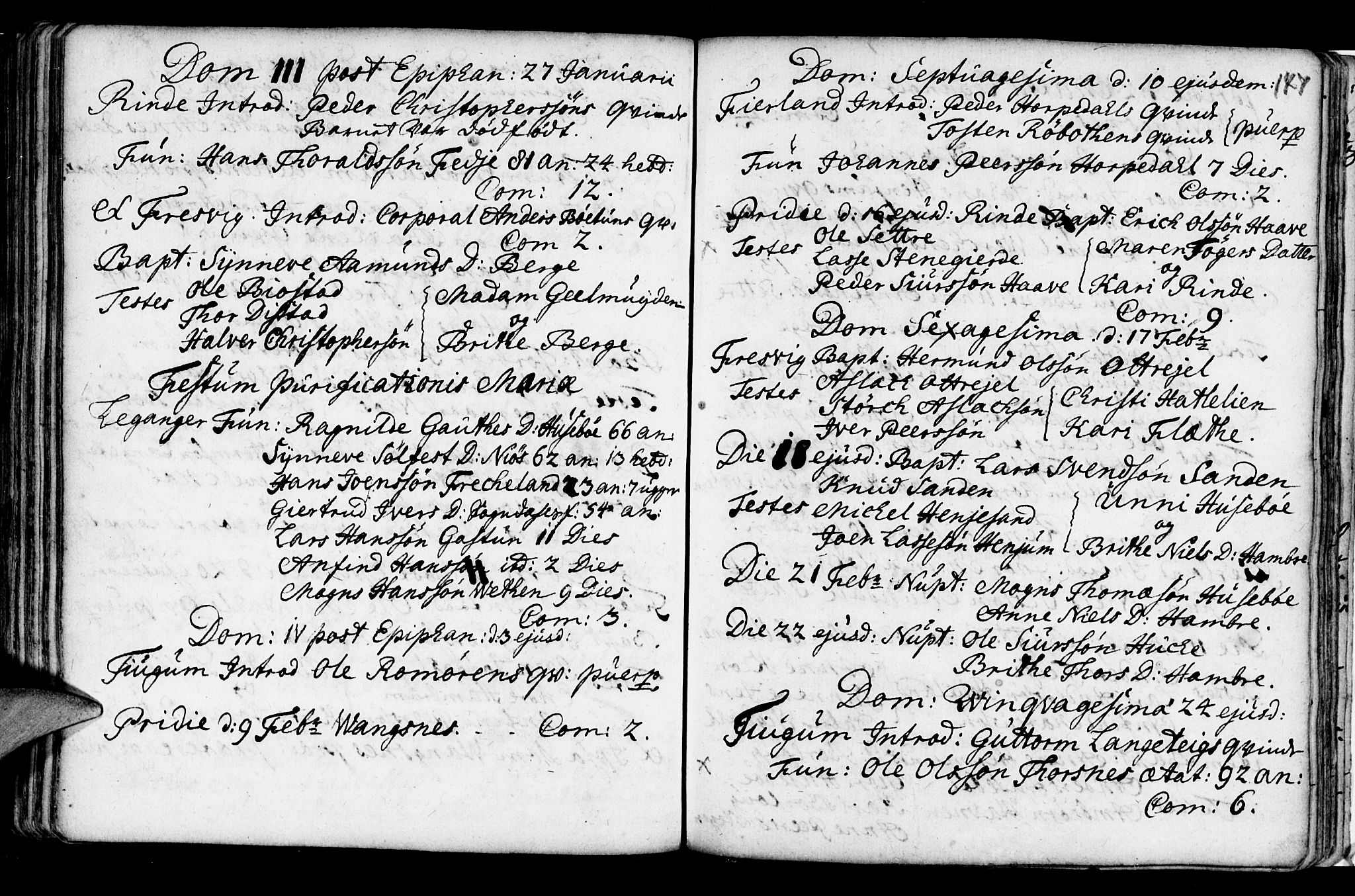 Leikanger sokneprestembete, AV/SAB-A-81001/H/Haa/Haaa/L0002: Parish register (official) no. A 2, 1735-1756, p. 147