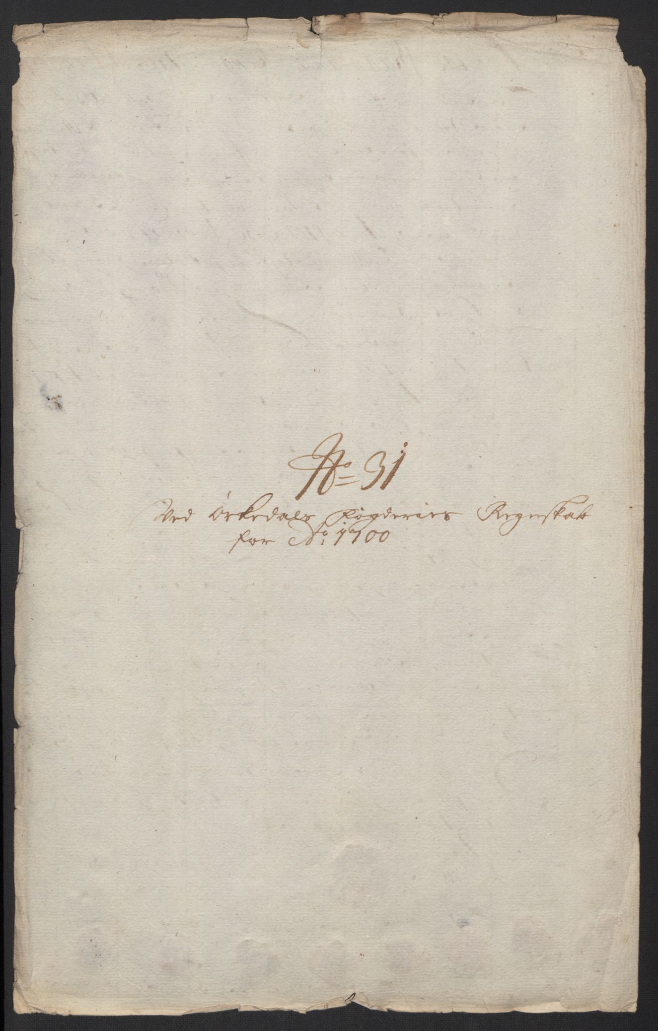 Rentekammeret inntil 1814, Reviderte regnskaper, Fogderegnskap, RA/EA-4092/R60/L3950: Fogderegnskap Orkdal og Gauldal, 1700, p. 241