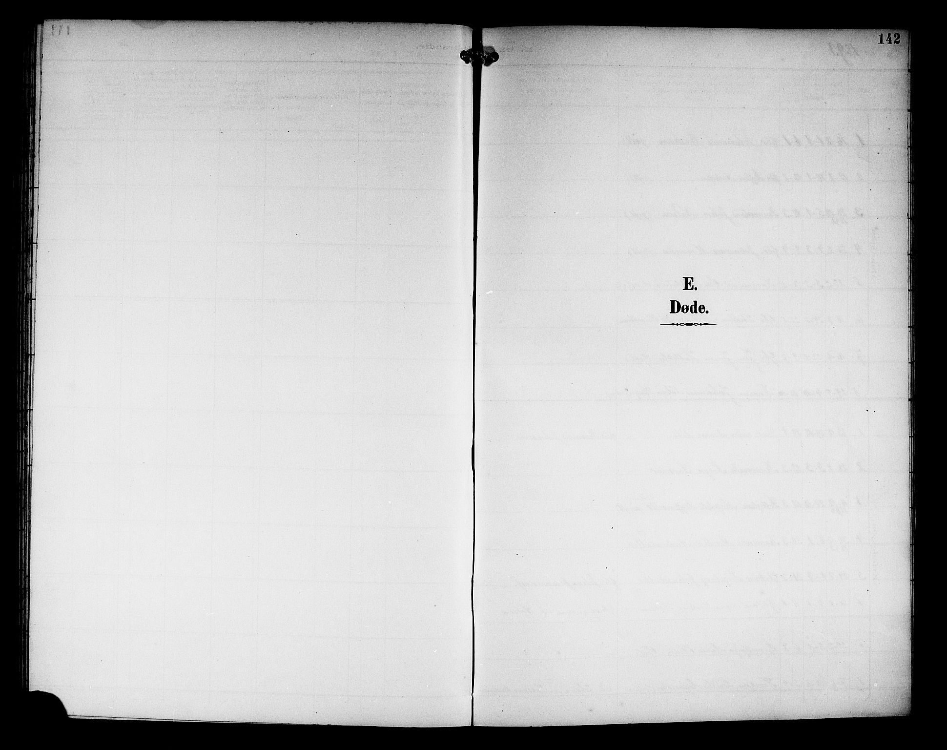 Haus sokneprestembete, SAB/A-75601/H/Hab: Parish register (copy) no. C 3, 1893-1906, p. 142