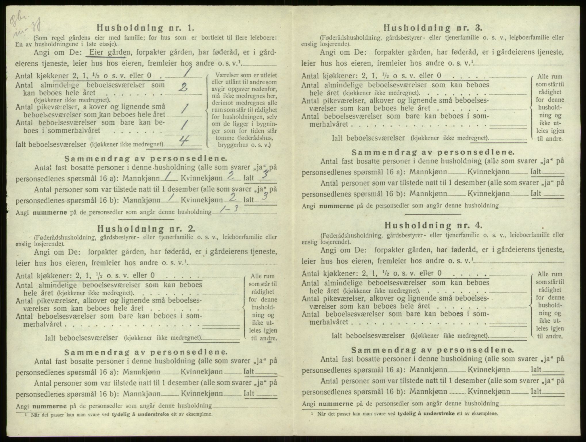 SAB, 1920 census for Stryn, 1920, p. 387