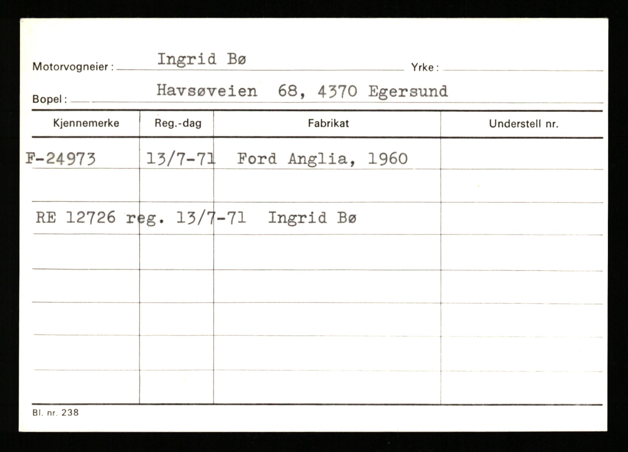 Stavanger trafikkstasjon, AV/SAST-A-101942/0/G/L0005: Registreringsnummer: 23000 - 34245, 1930-1971, p. 487