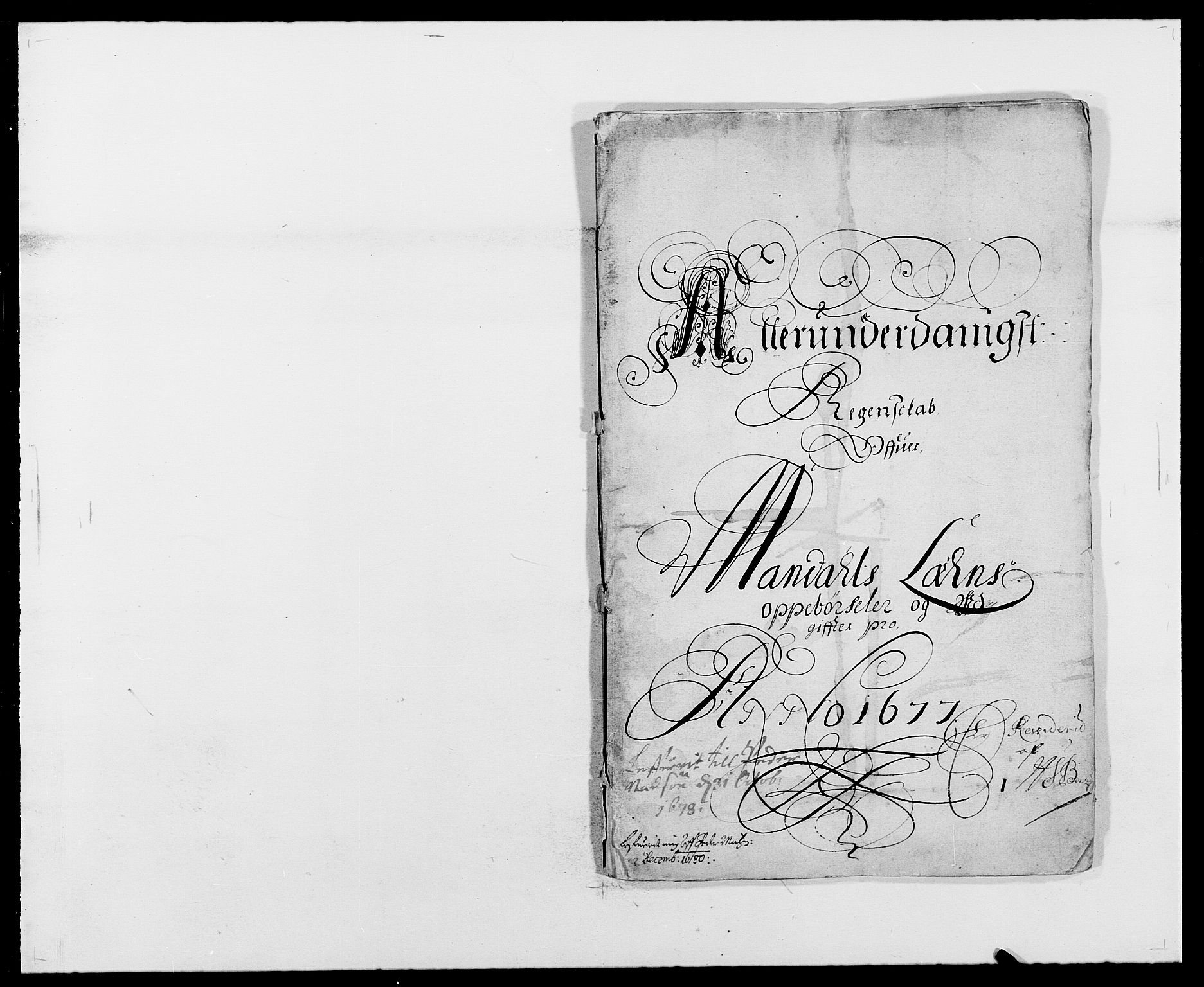 Rentekammeret inntil 1814, Reviderte regnskaper, Fogderegnskap, RA/EA-4092/R42/L2540: Mandal fogderi, 1676-1680, p. 48